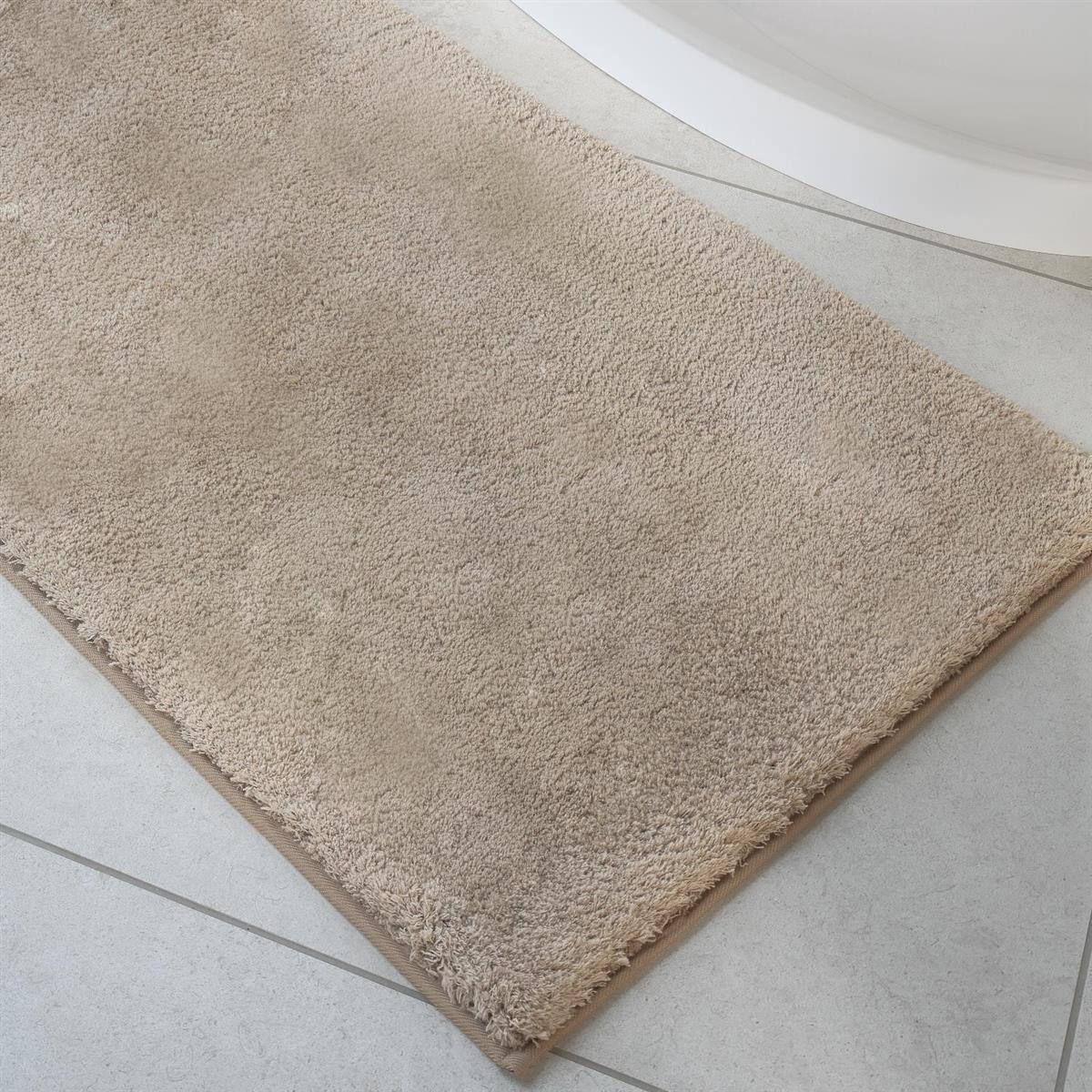 Cawö Badteppich Duschvorleger Badematte Solid 1009-339 Cappucino