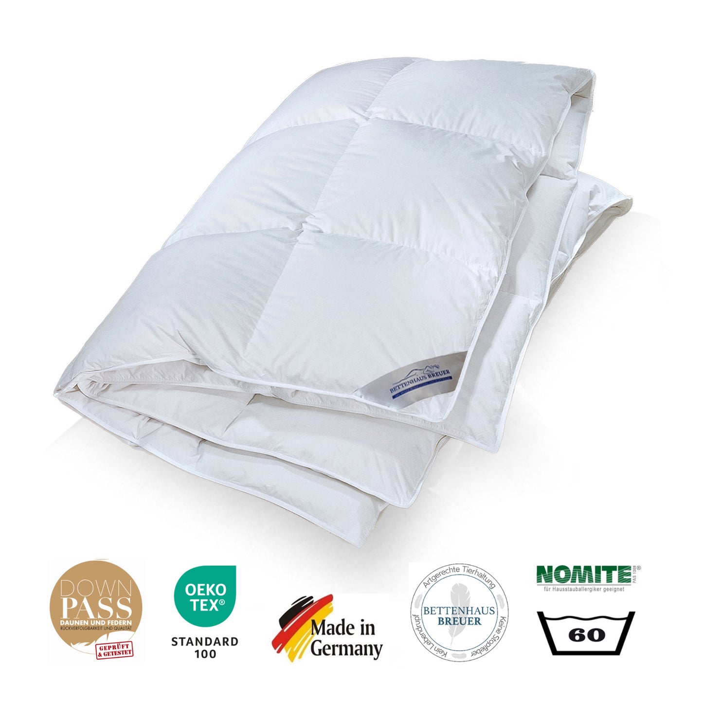 Daunendecke warme premium Daunen Bettdecke 135x200 Daunenpass 850g