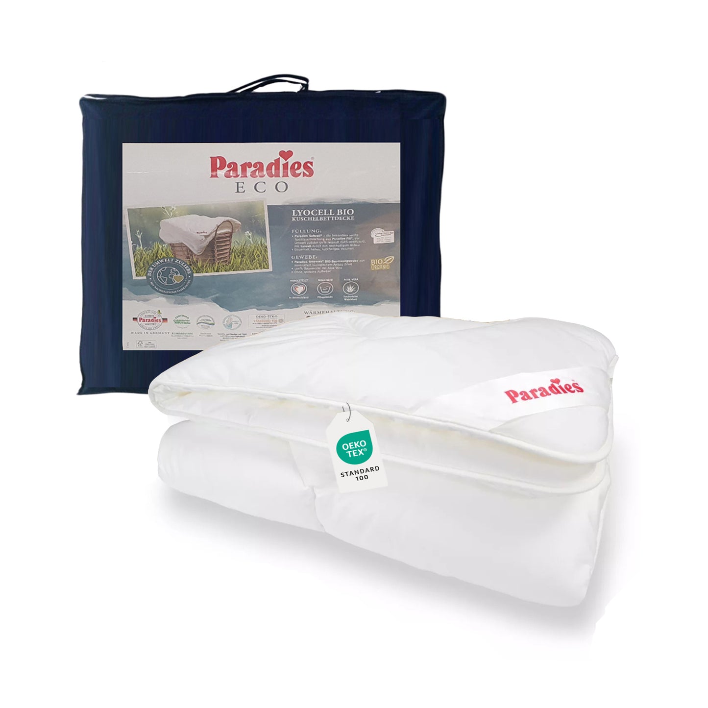 Paradies Floretta Bio leicht warm Bettdecke Ganzjahresdecke 135x200