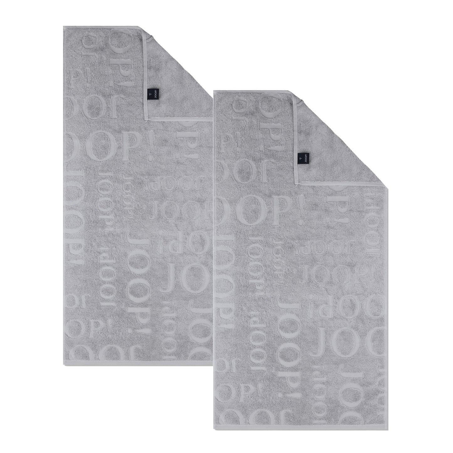 2 Stück Joop! Handtuch Selection 1711-705 grau 50x100