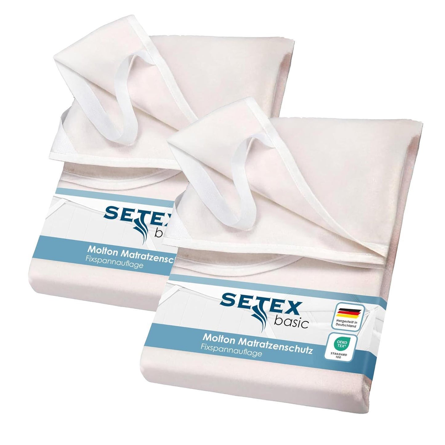 2 Stück Molton Matratzenschutz Matratzenschoner Setex 100x200 cm