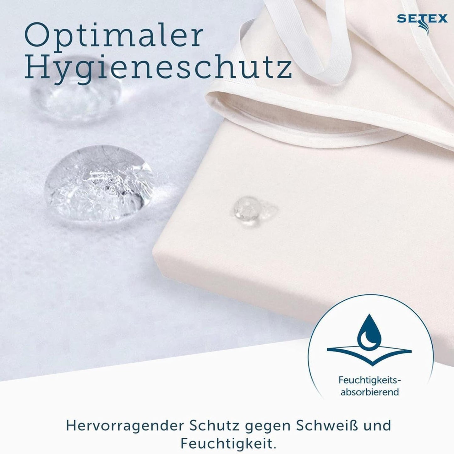 2 Stück Molton Matratzenschutz Matratzenschoner Setex 90x200 cm