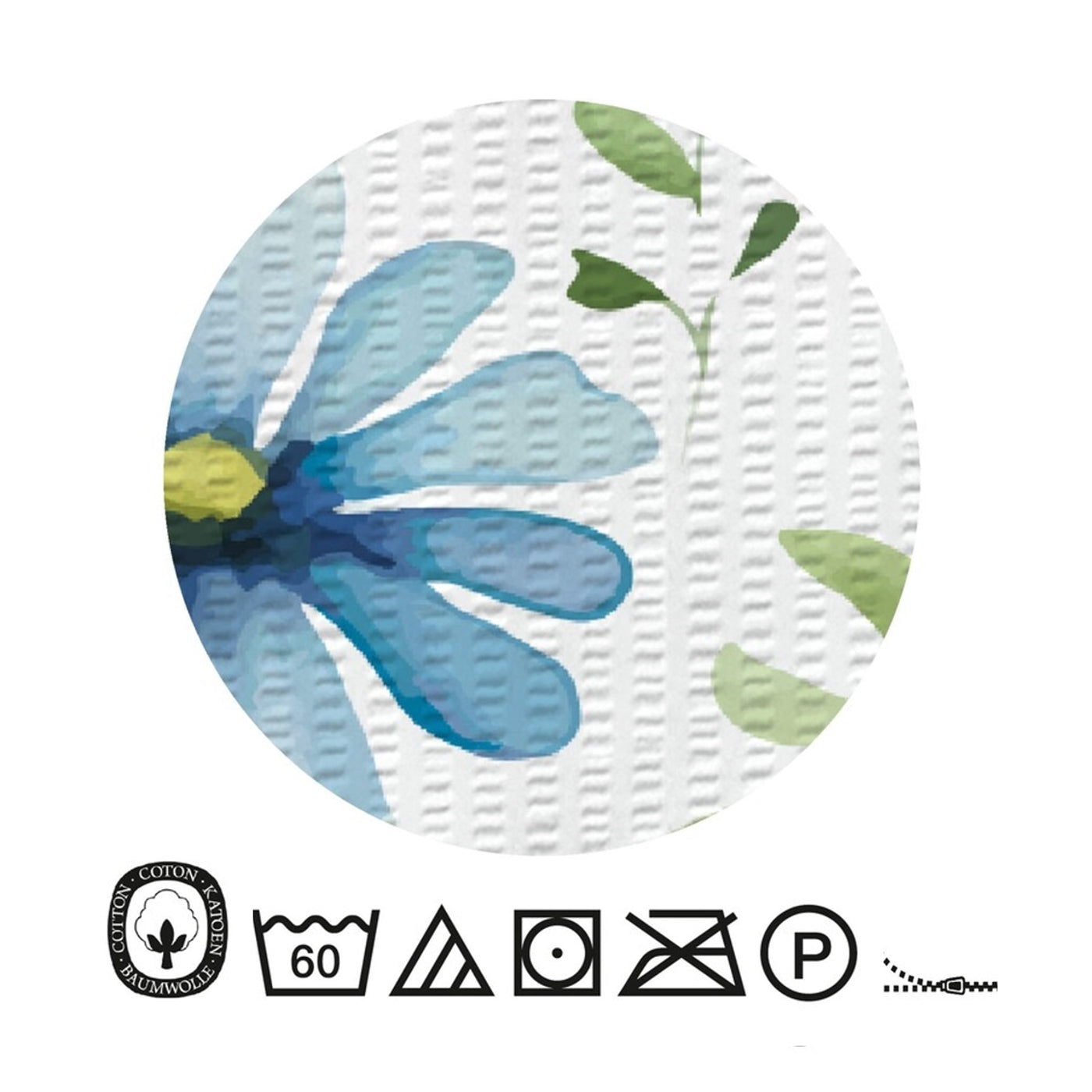 Bettwäsche Seersucker Castell 100% Baumwolle 20369-221 Blumen 135x200