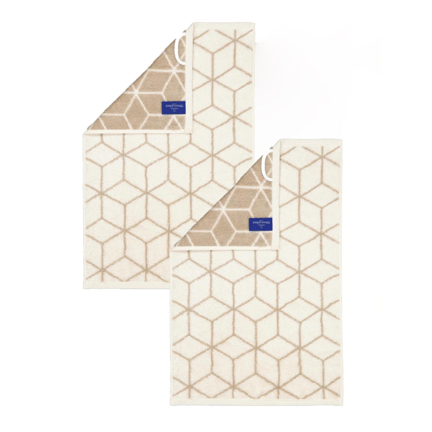 2 Stück Villeroy & Boch Gästetuch Coordinates 2557-33 cashmere 30x50