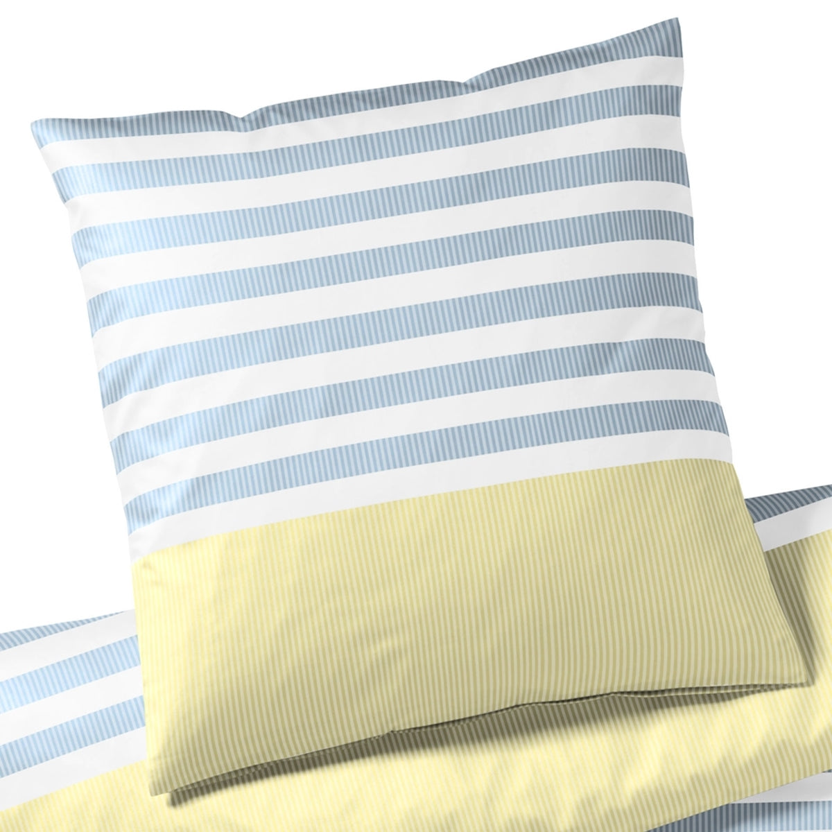 Freisteller der hautsympathischer Interlock Jersey Bettwäsche Summerstripe – elegantes Design für modernen Schlafkomfort.
