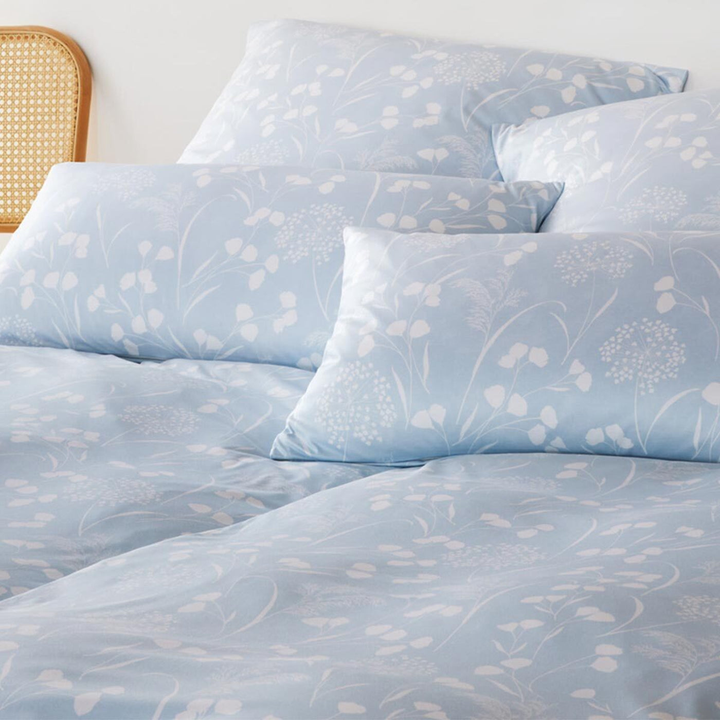 Elegante Interlock Jersey Bettwäsche Bonjour 3592-2 bleu 135x200