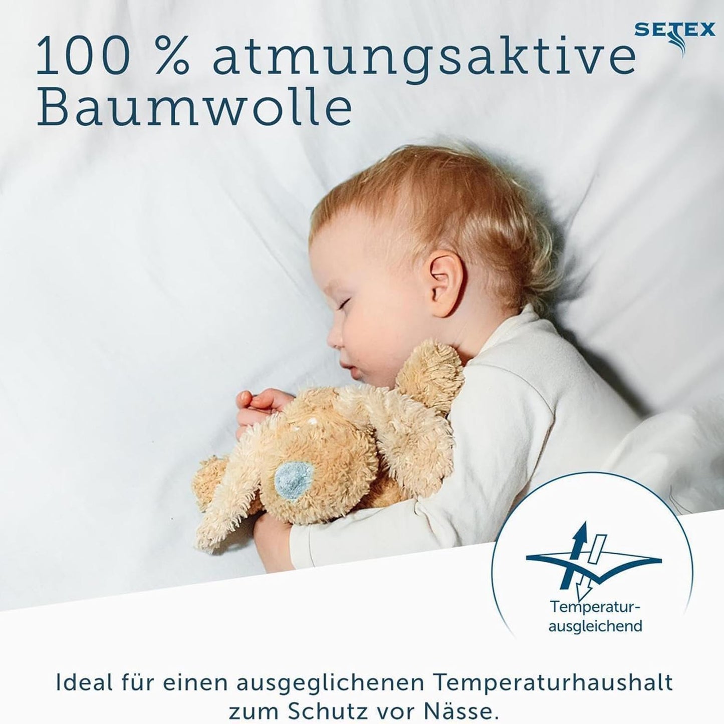 2 Stück Molton Matratzenschutz Matratzenschoner Setex 100x200 cm