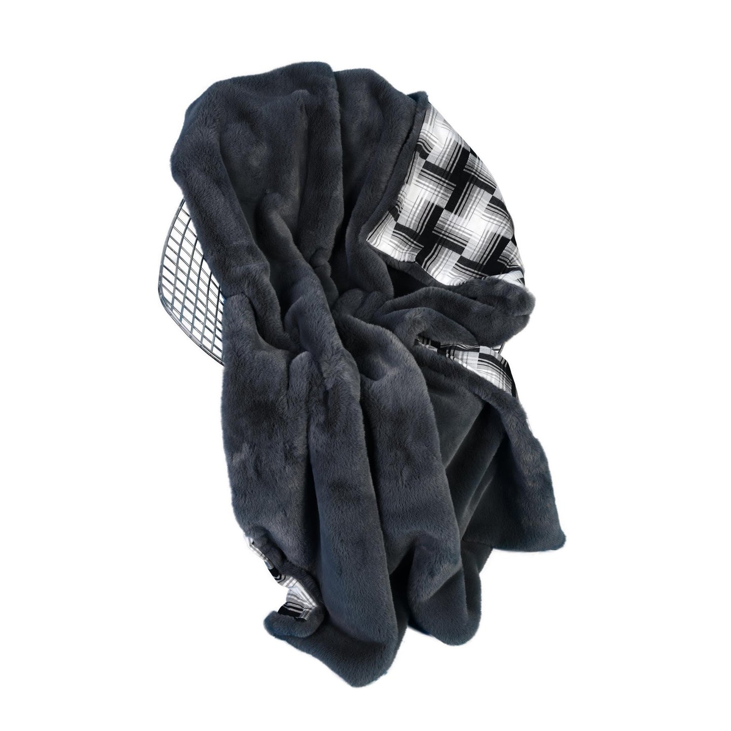 Felldecke Star Home Wohndecke Amala anthrazit Webpelz Fell 130x170