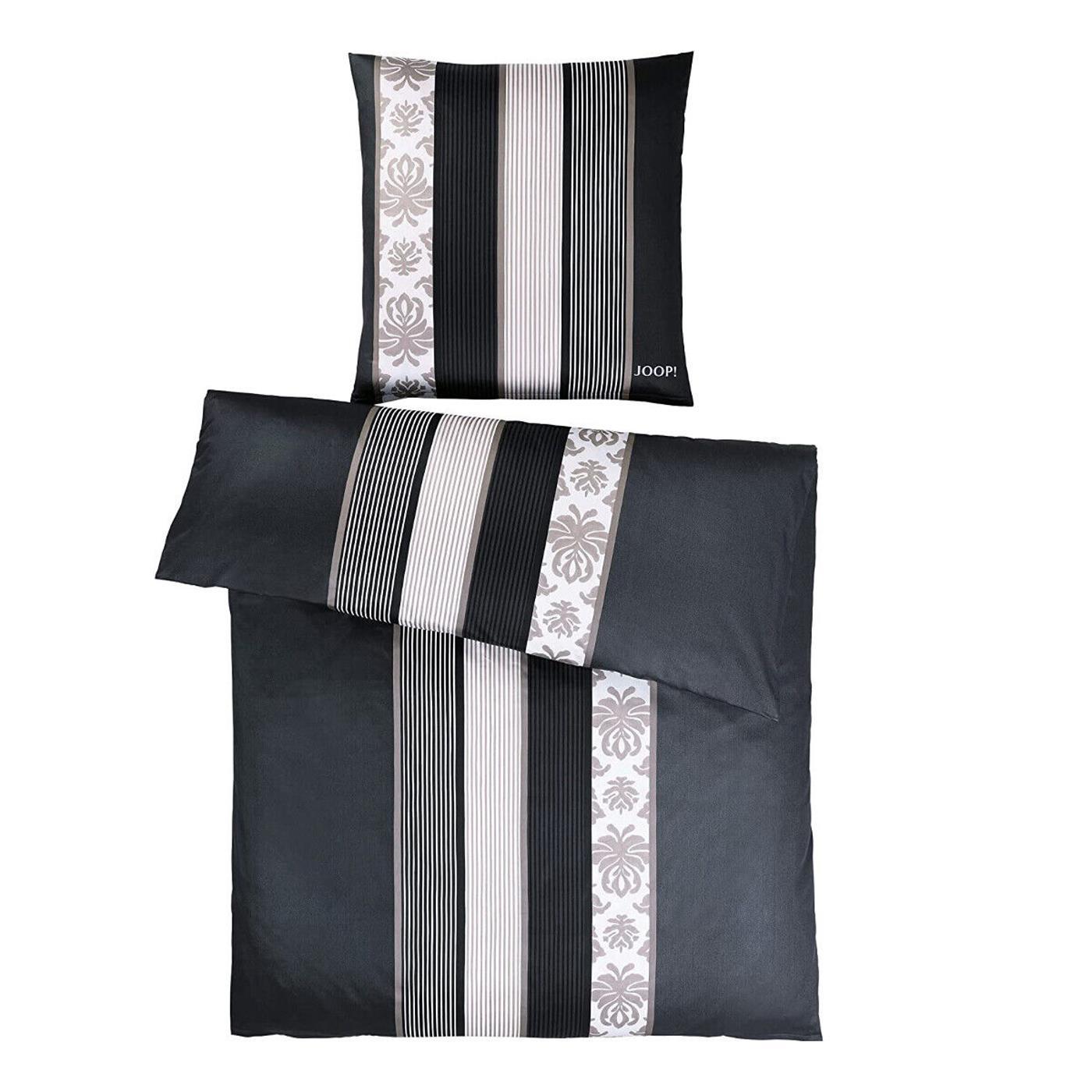 JOOP! Mako Satin Bettwäsche Schwarz 135 x 200 cm – bettenhaus-breuer