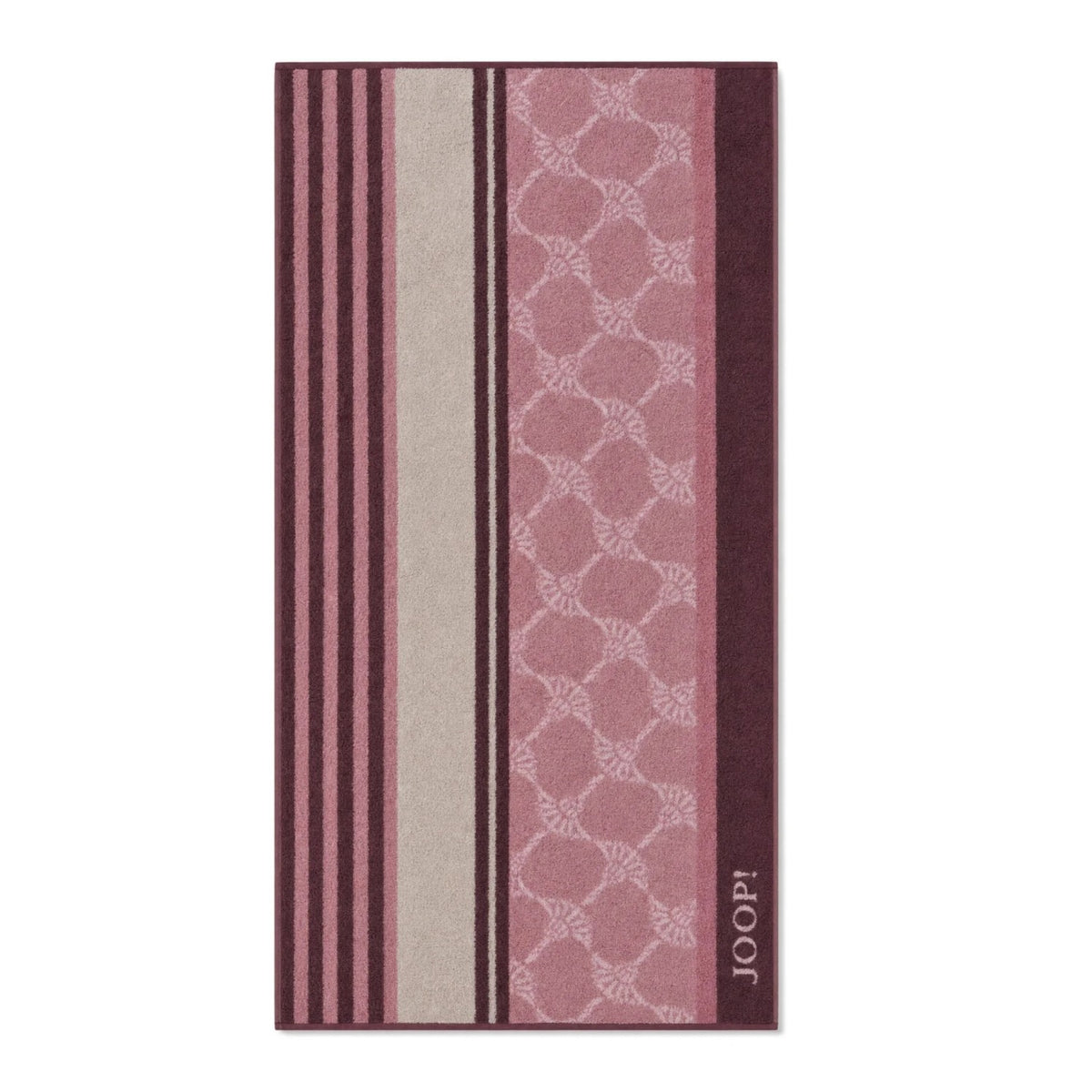 Handtuch Lines Stripes Rose mit Kornblumen und Streifen 50 x 100 cm
