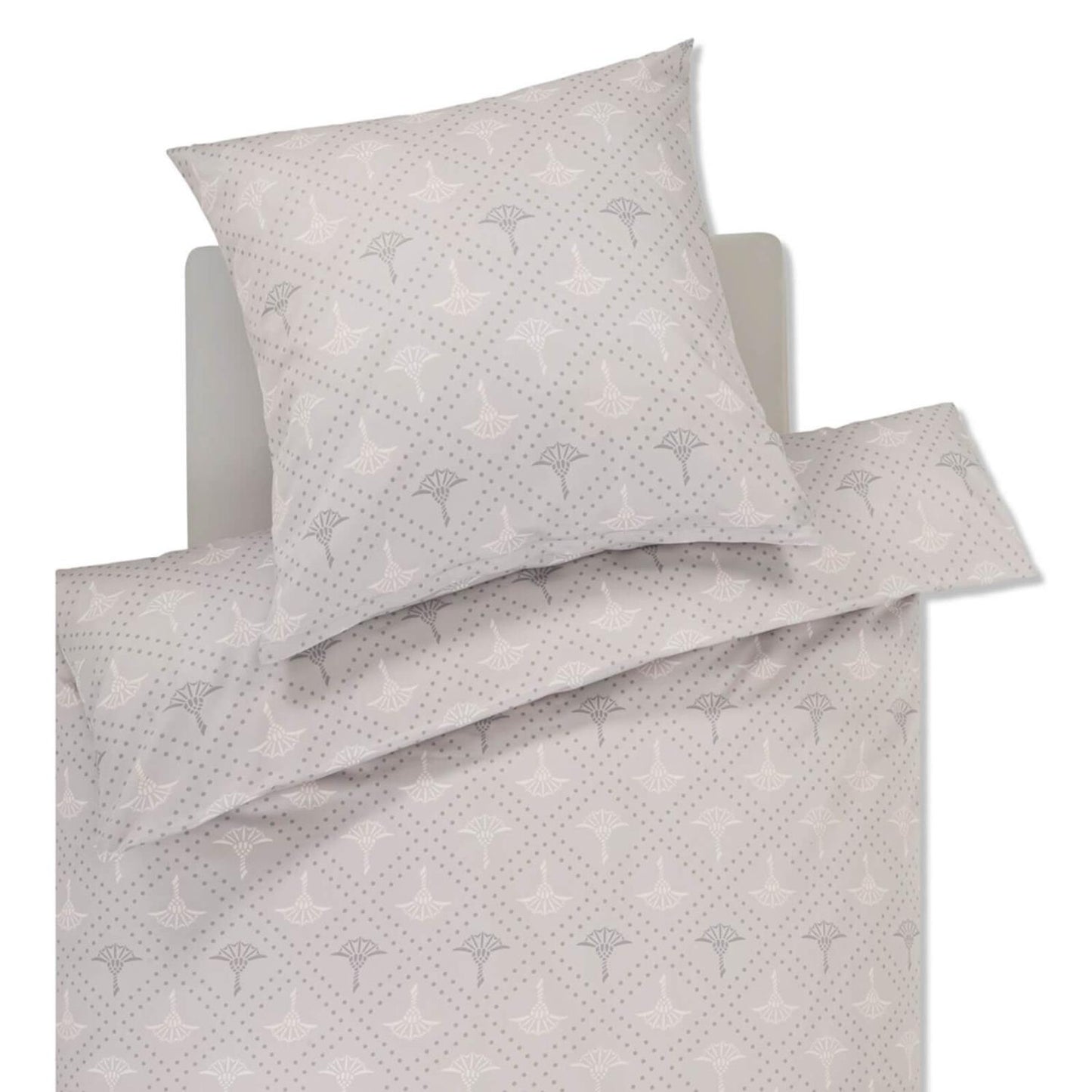 JOOP! Comfort Satin Bettwäsche Cornflower Charm 4117-9 silber 135x200