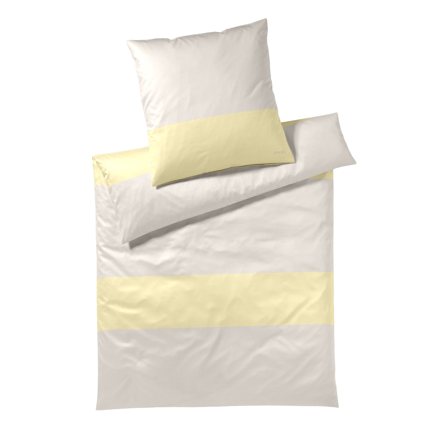 JOOP! Comfort Satin Bettwäsche Split 4118-3 Streifen natur 135x200