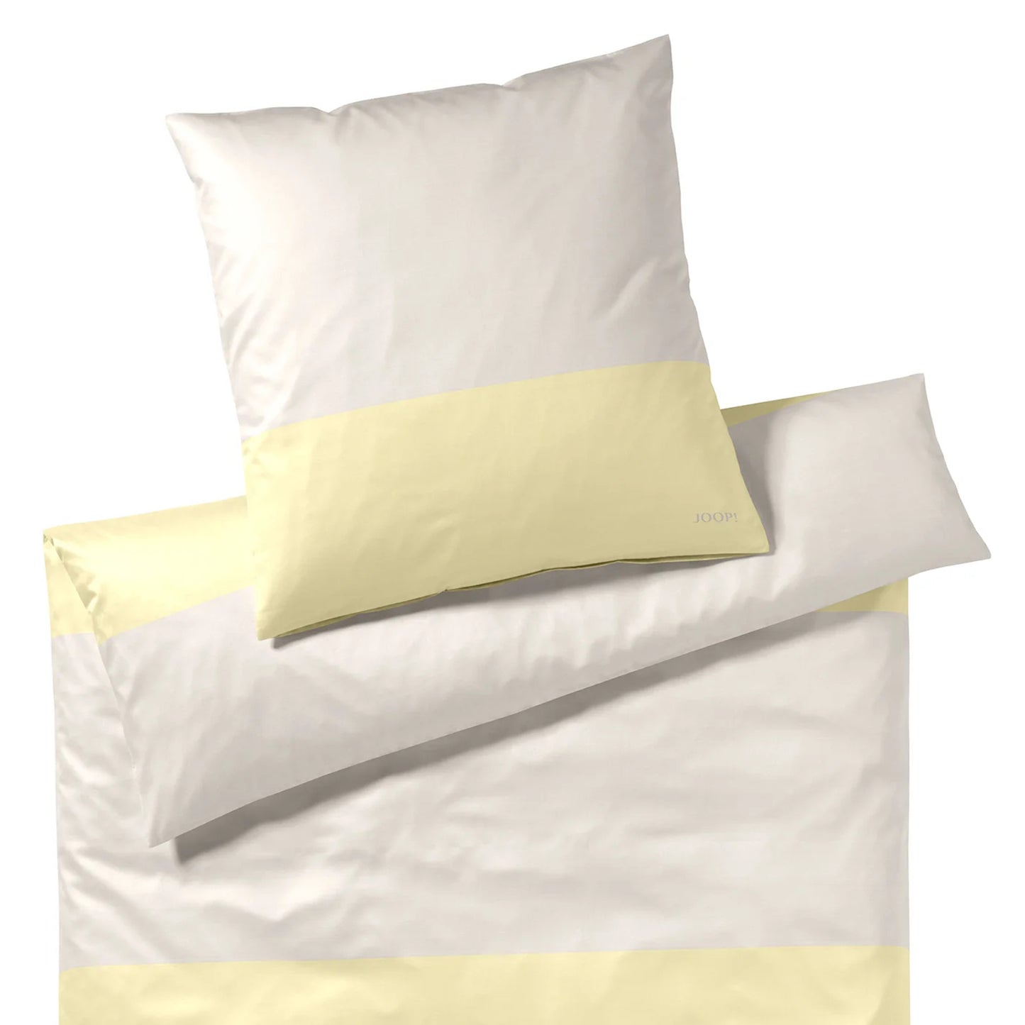 JOOP! Comfort Satin Bettwäsche Split 4118-3 Streifen natur 135x200