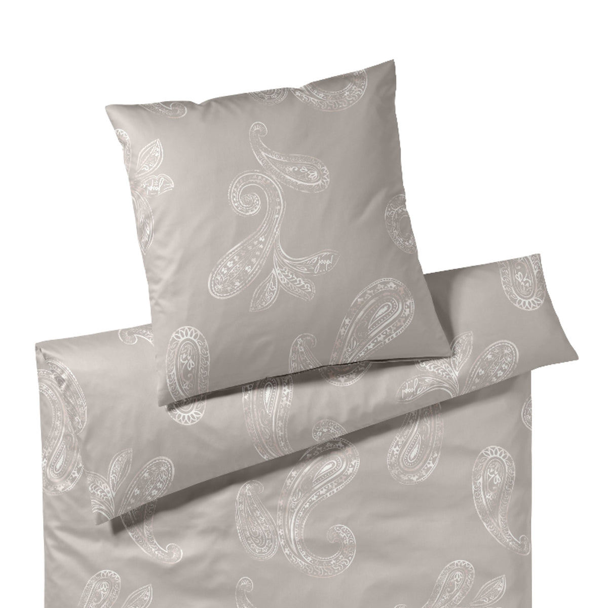 JOOP! Comfort Satin Bettwäsche 4120-7 Paisley Taupe 135x200