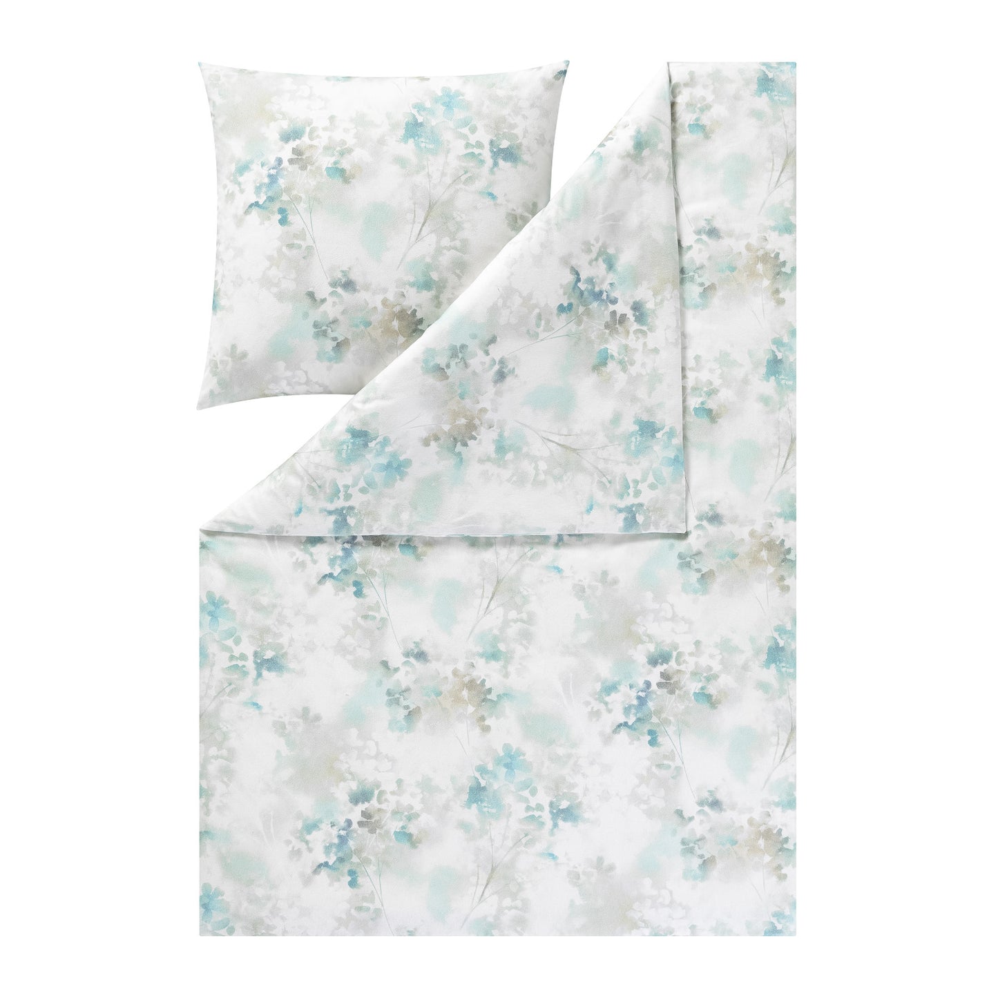 Estella Flanell Bettwäsche Frosted Flowers 4467-630 Blumen 135x200