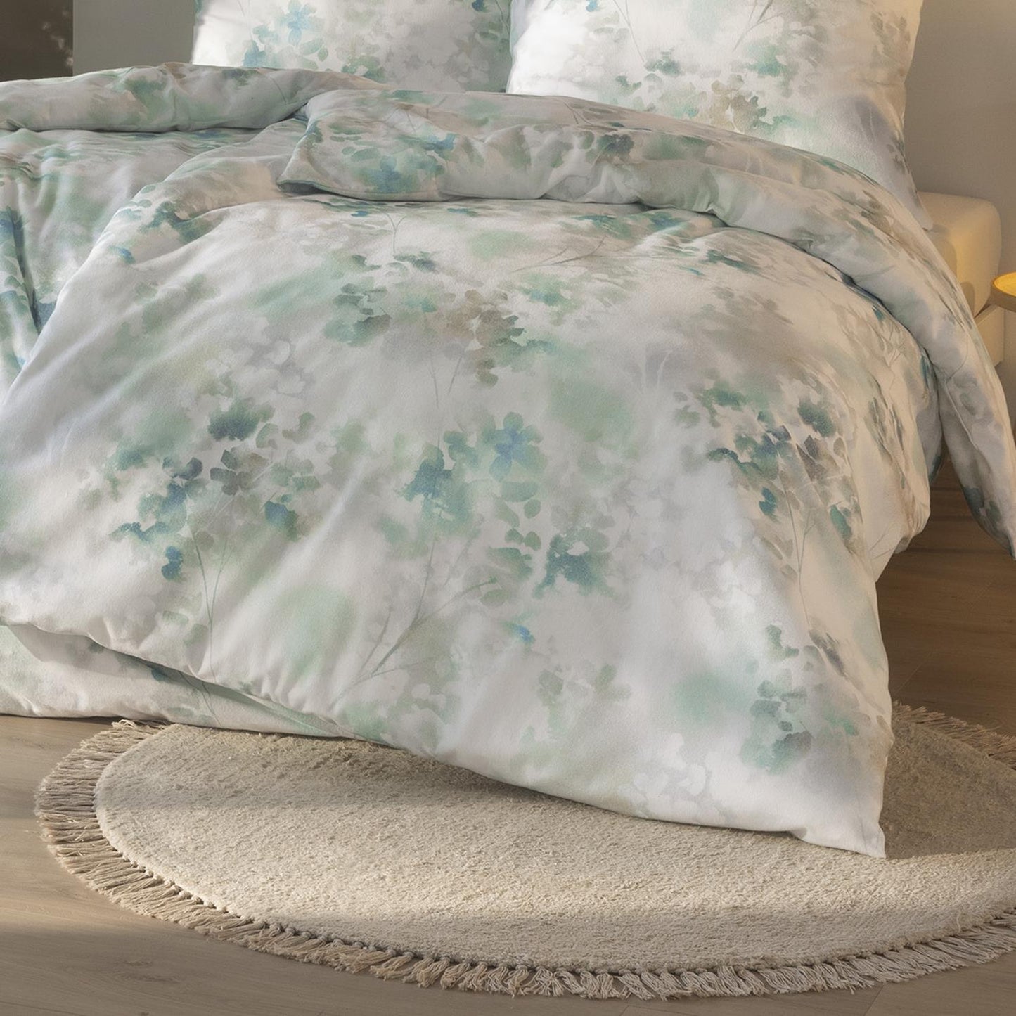 Estella Flanell Bettwäsche Frosted Flowers 4467-630 Blumen 135x200