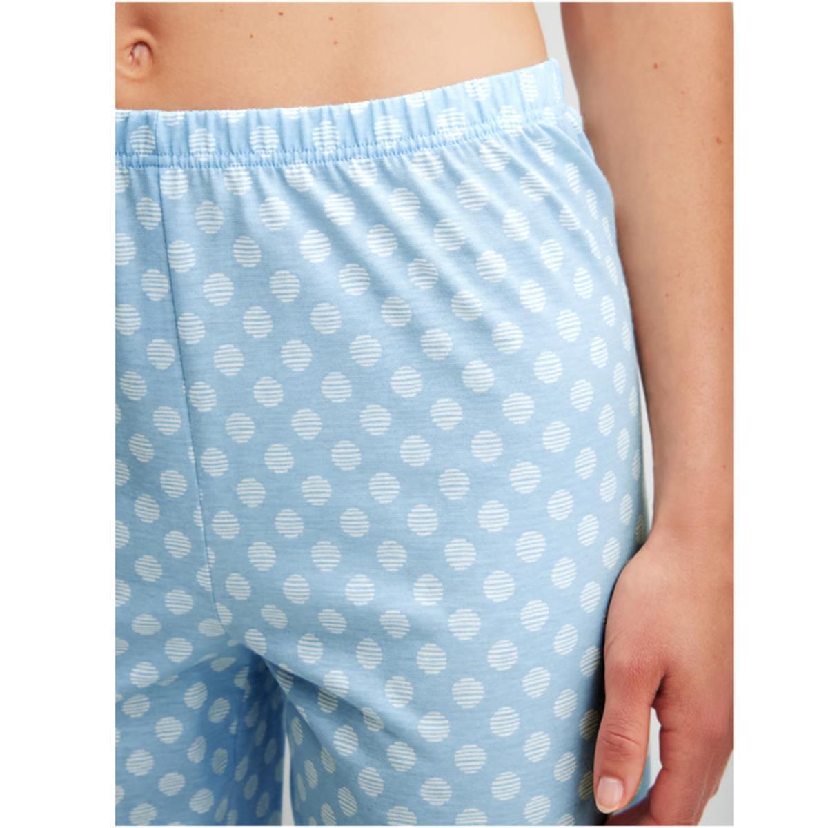 Calida Damen Pyjama 3/4 Lovely Nights cascade blue 46252