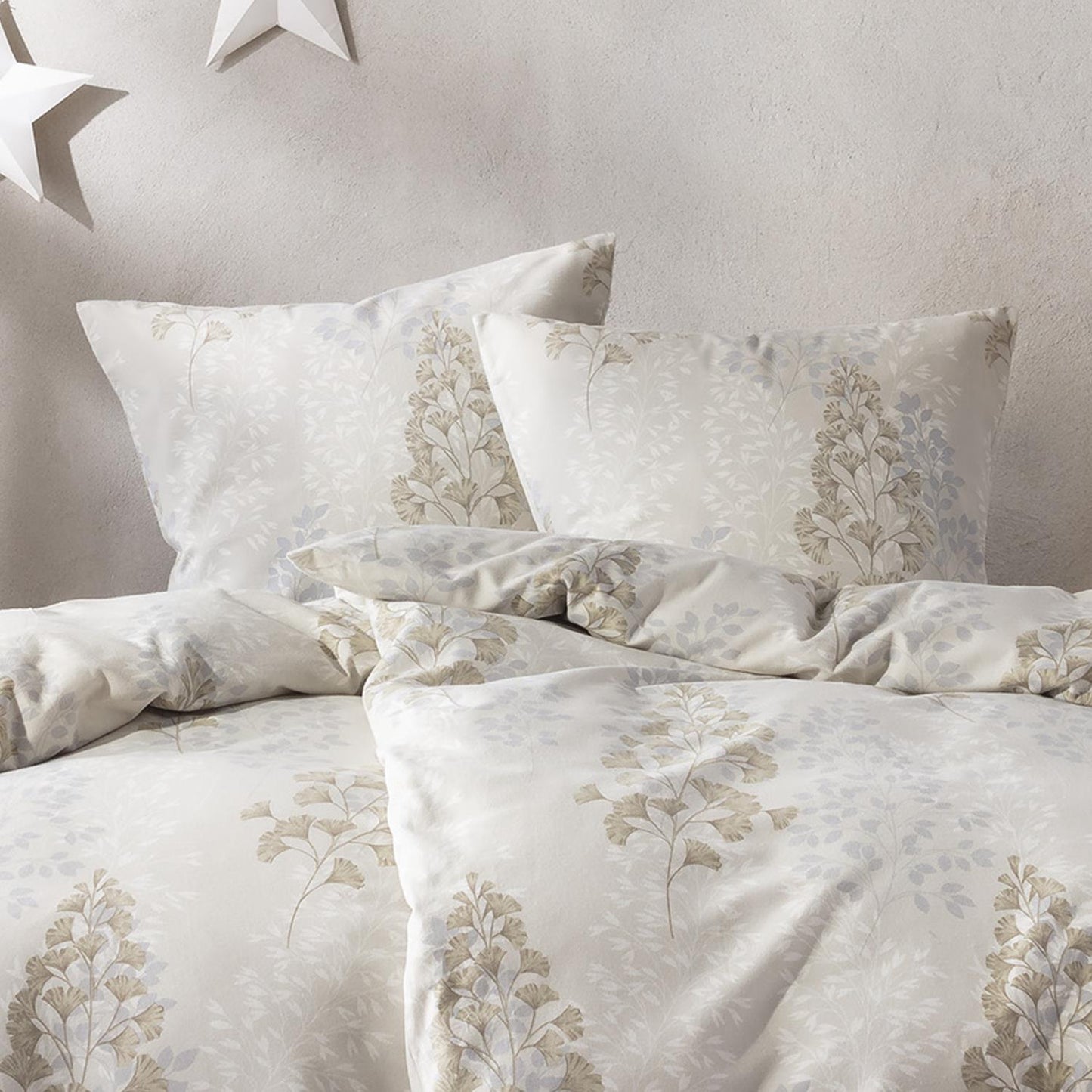 Estella Edelflanell Bettwäsche Merano 5475-230 Rispen Natur 135x200