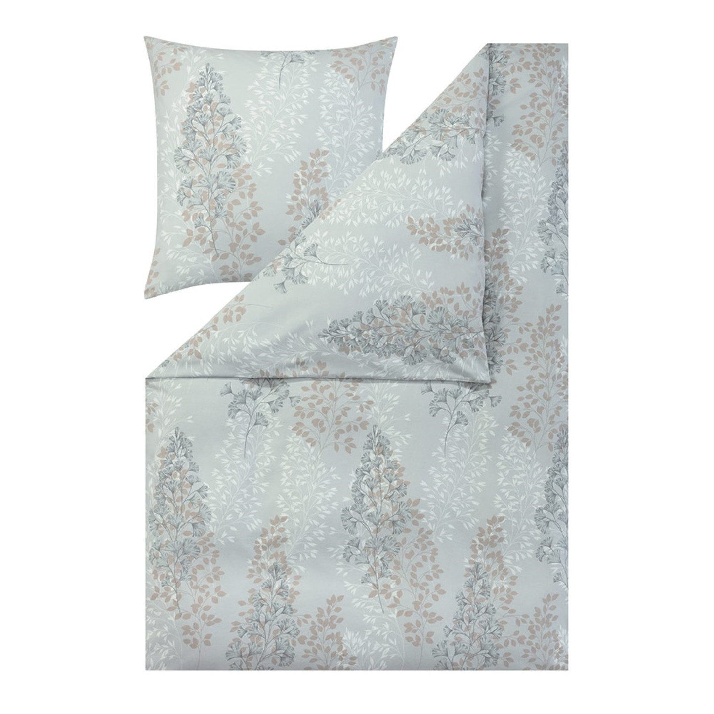 Estella Edelflanell Bettwäsche Merano 5475-614 Rispen Blau 135x200
