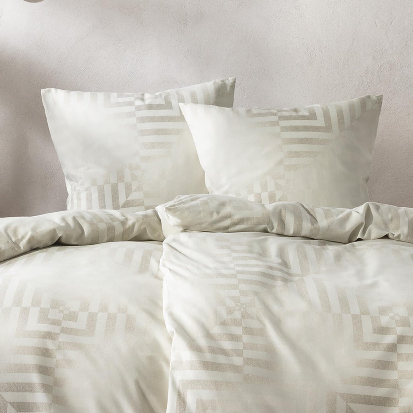 Estella Edelflanell Bettwäsche Brunico 5476-230 Natur Taupe 135x200