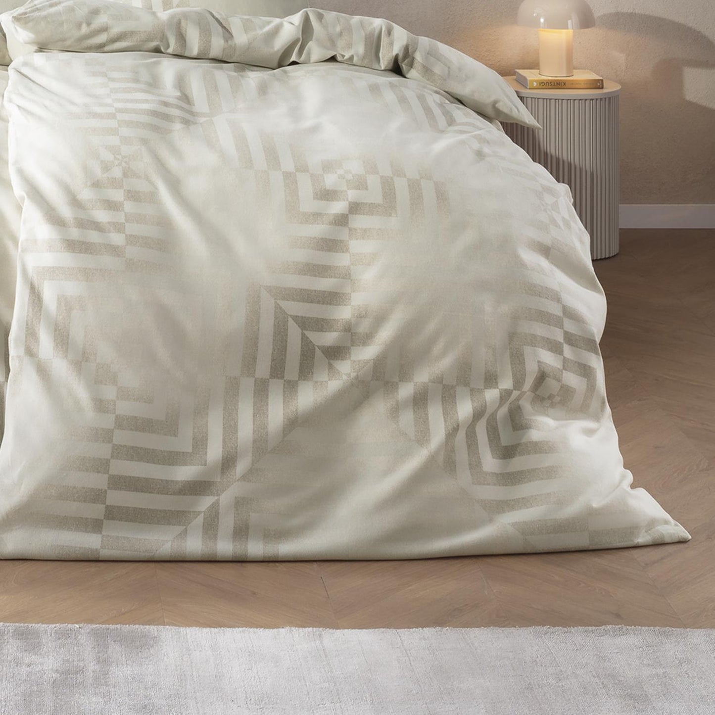 Estella Edelflanell Bettwäsche Brunico 5476-230 Natur Taupe 135x200