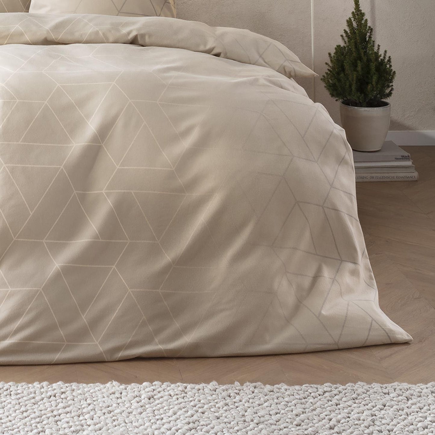 Estella Edelflanell Bettwäsche Andriano 5477-230 Geometrisch 135x200