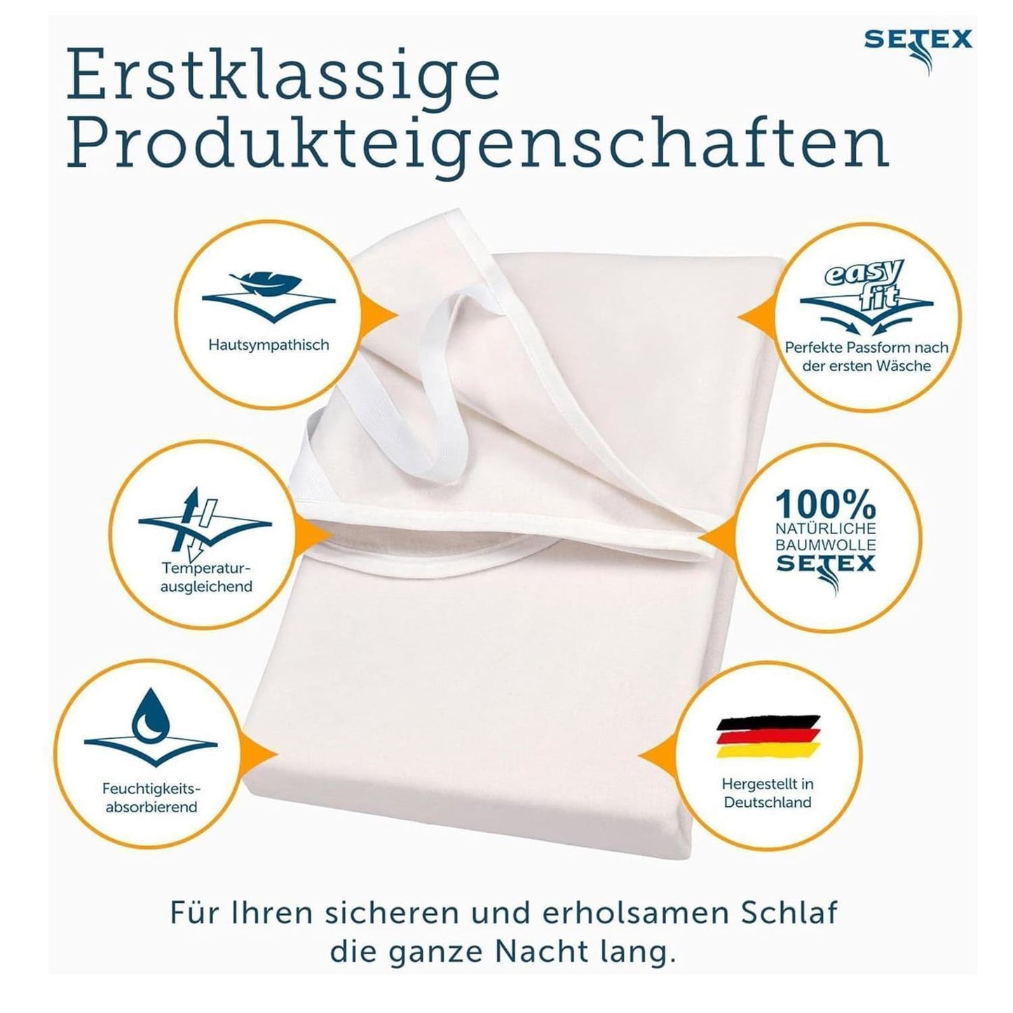 2 Stück Molton Matratzenschutz Matratzenschoner Setex 90x200 cm
