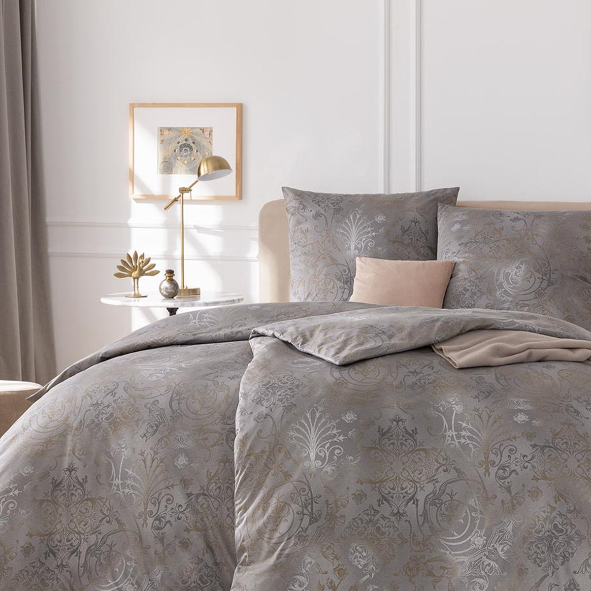 Estella Interlock Jersey Bettwäsche Gregorio 6174-810 Ornament 155x220