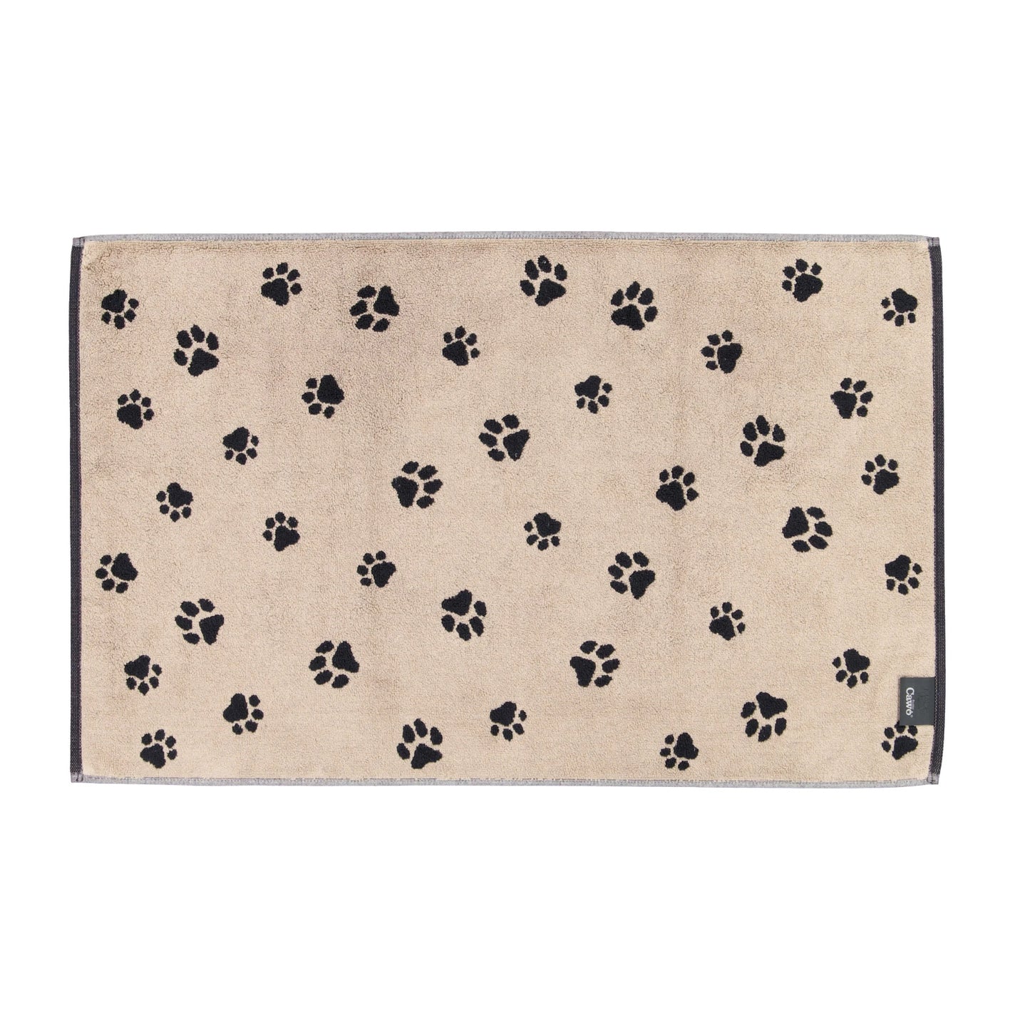 Cawö Badematte Duschvorleger We love Dogs 6247-93 Pfoten Schwarz 50x80