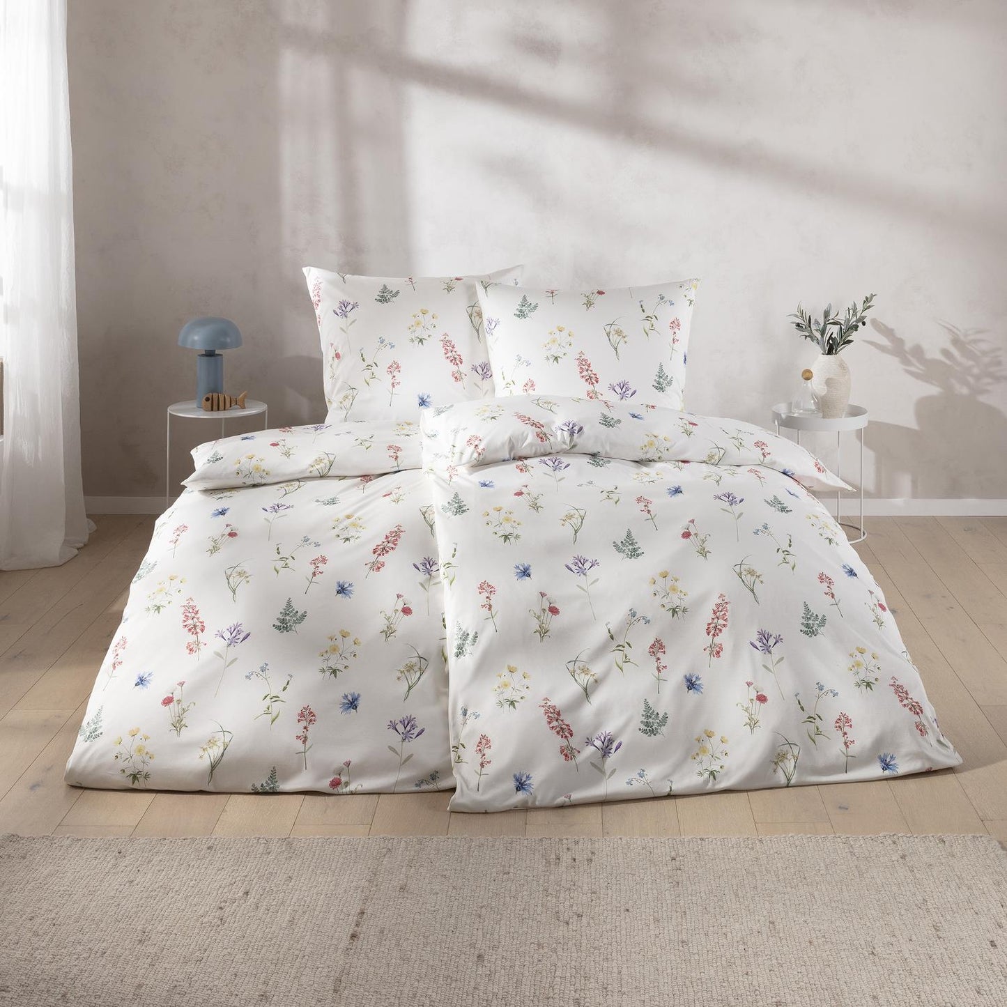 Estella Interlock Jersey Bettwäsche Verna 6302-985 Blumenwiese 135x200