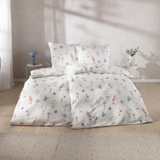 Estella Interlock Jersey Bettwäsche Verna 6302-985 Blumenwiese 135x200
