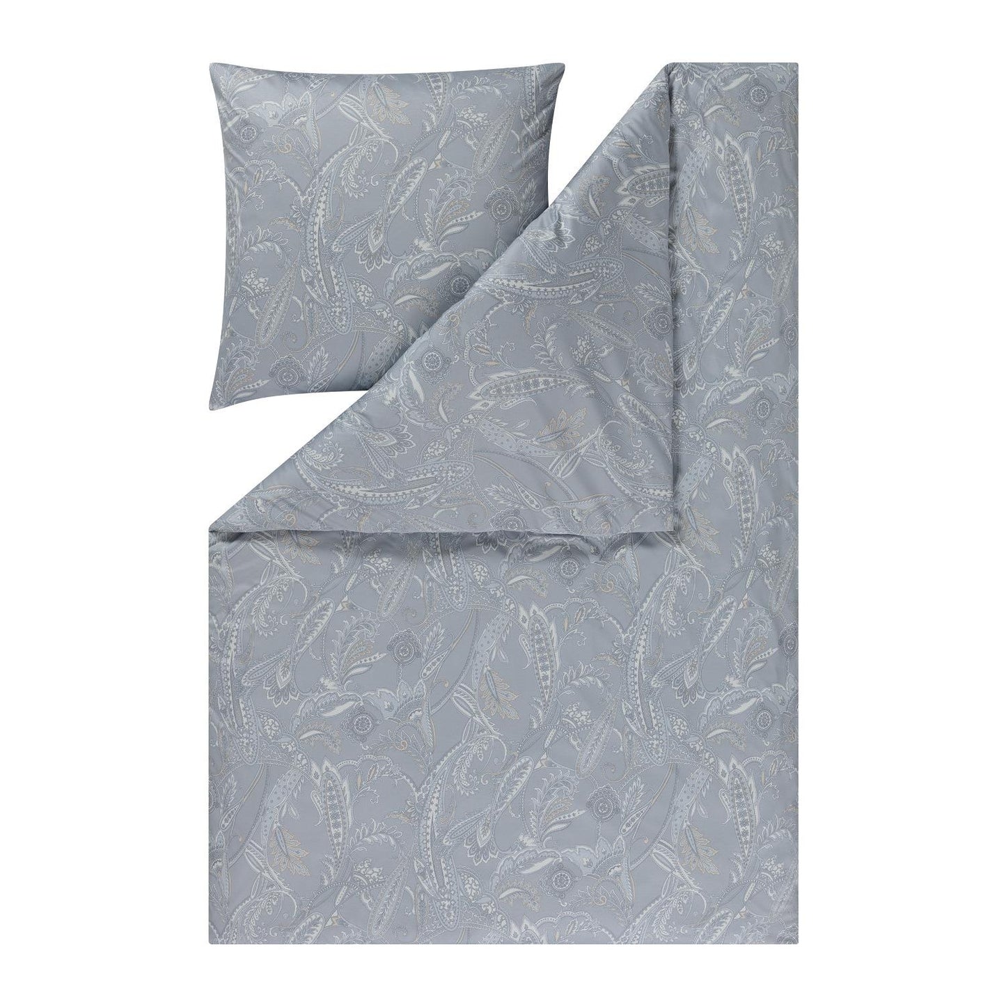 Seitenansicht der hautsympathischer Interlock Jersey Bettwäsche Amelie – pflegeleicht und stilvoll.