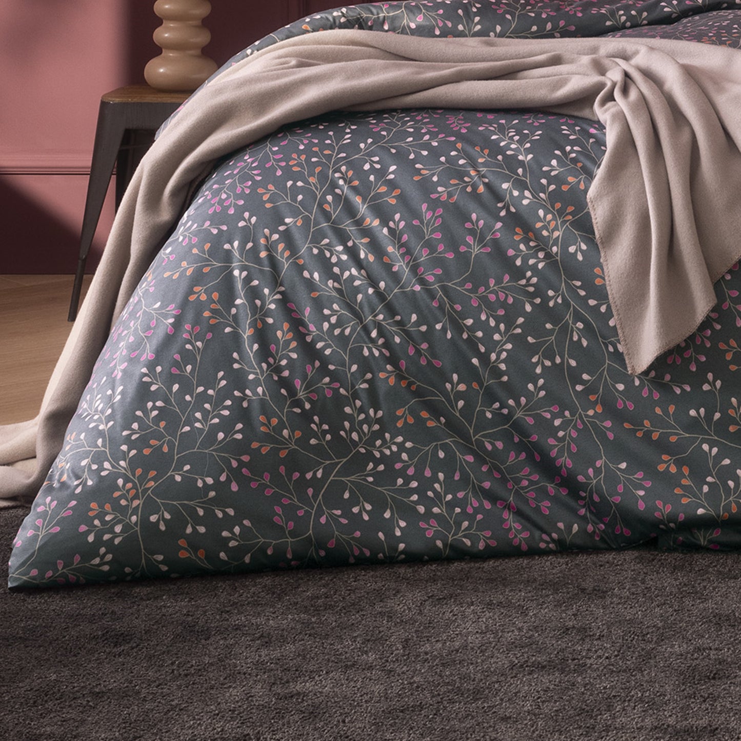 Estella Interlock Jersey Bettwäsche Aline 6391-810 Anthrazit 135x200