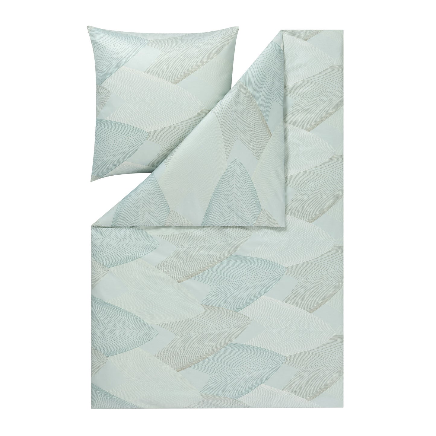 Estella Interlock Jersey Bettwäsche Phoenix 6612-520 Mint Grün 135x200