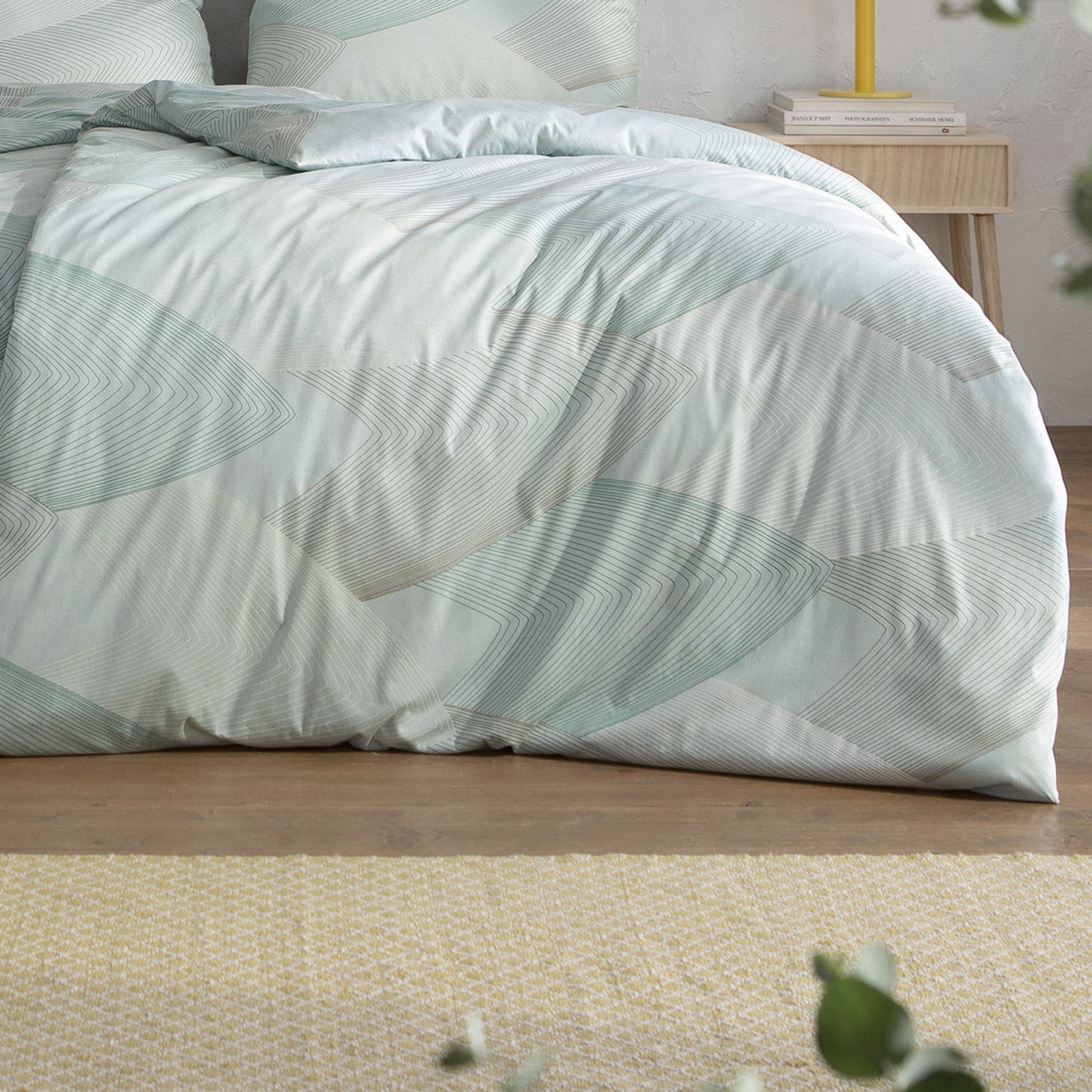 Estella Interlock Jersey Bettwäsche Phoenix 6612-520 Mint Grün 135x200