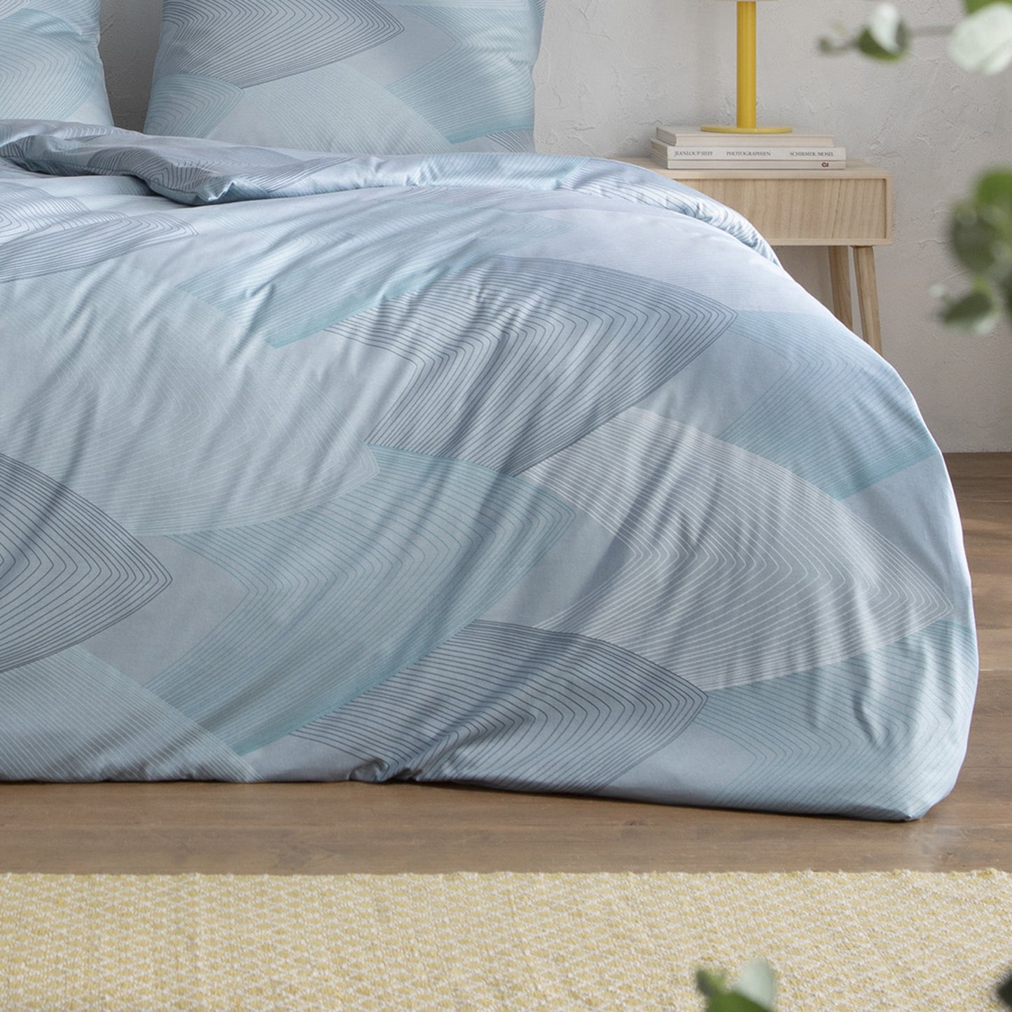 Estella Interlock Jersey Bettwäsche Phoenix 6612-610 Taubeblau 135x200