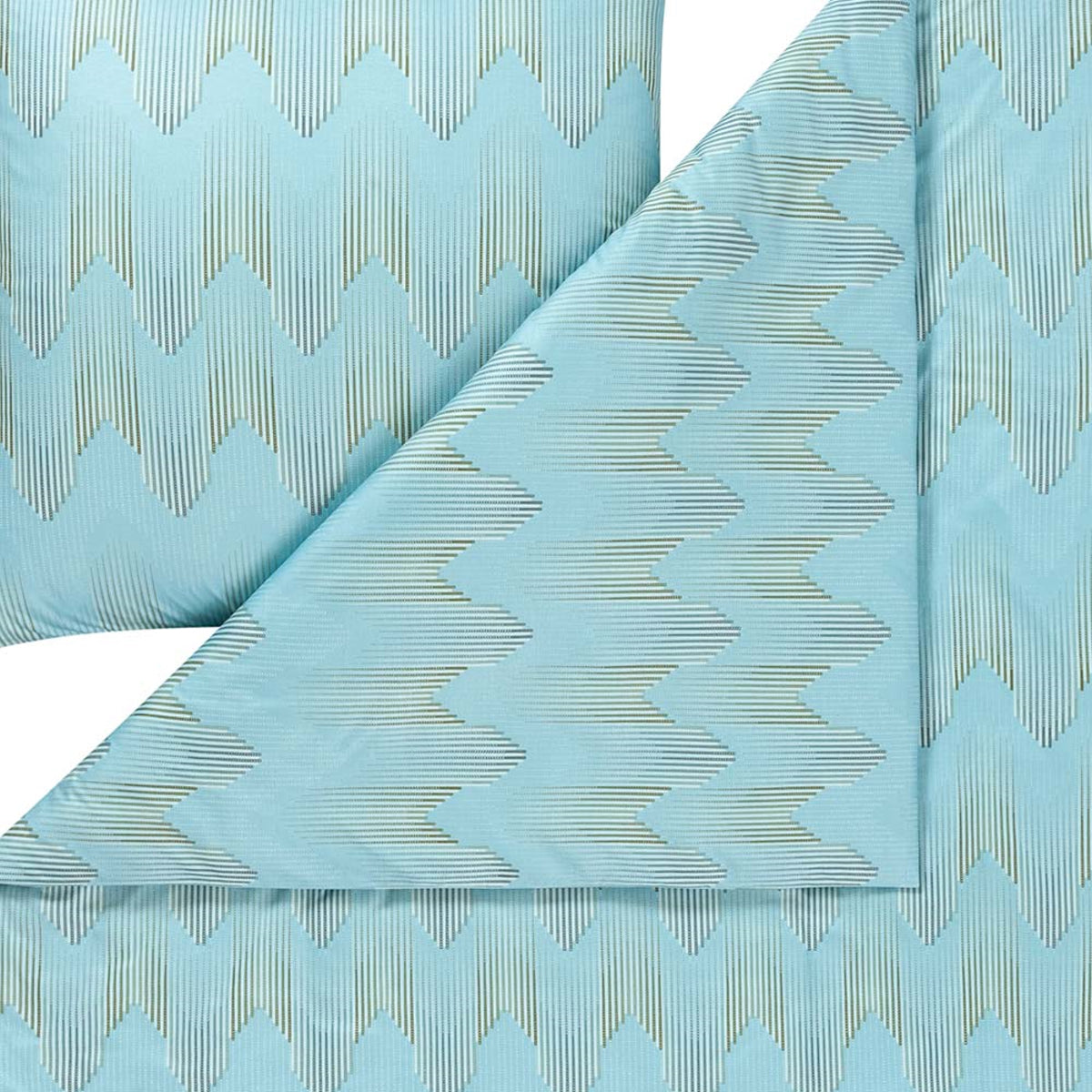 Estella Interlock Jersey Bettwäsche Cielo 6613-640 azur grau 135x200