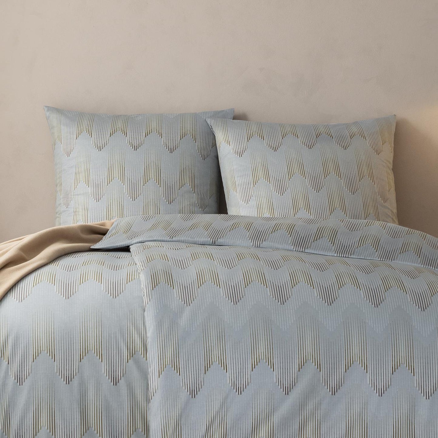 Estella Interlock Jersey Bettwäsche Cielo 6613-810 Grau Taupe 135x200