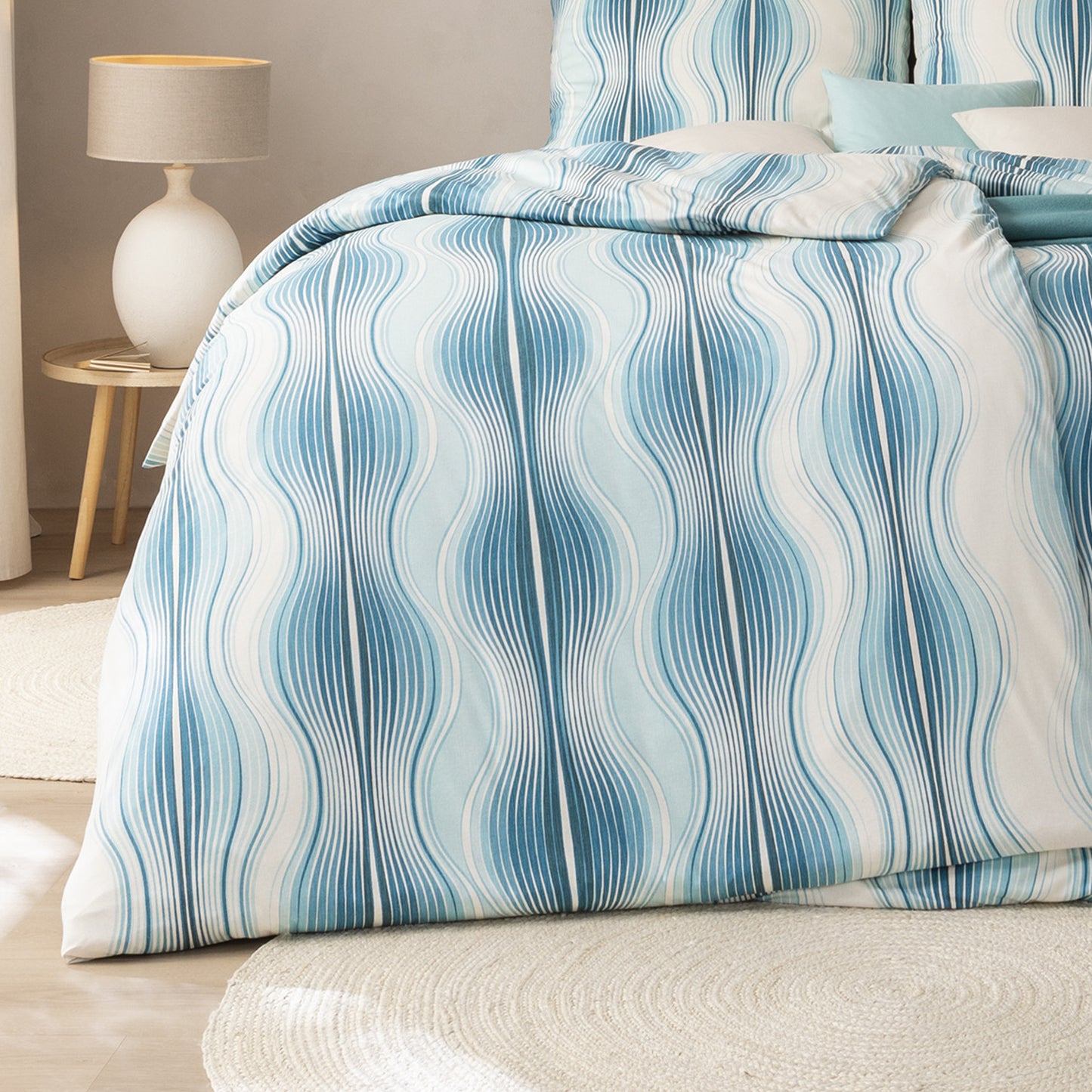 Estella Interlock Jersey Bettwäsche Marisol 6615-051 Wellen 135x200