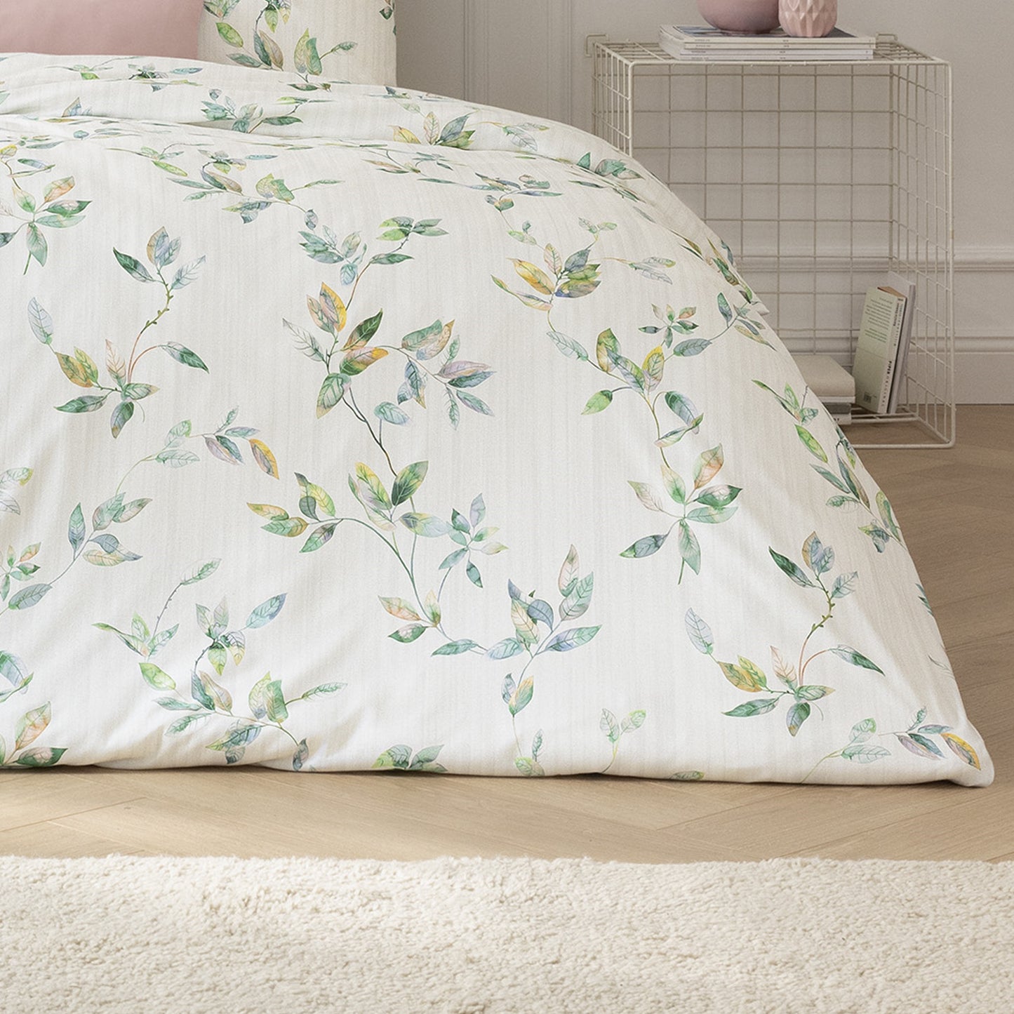 Estella Interlock Jersey Bettwäsche Thalia 6621-530 Blätter 135x200