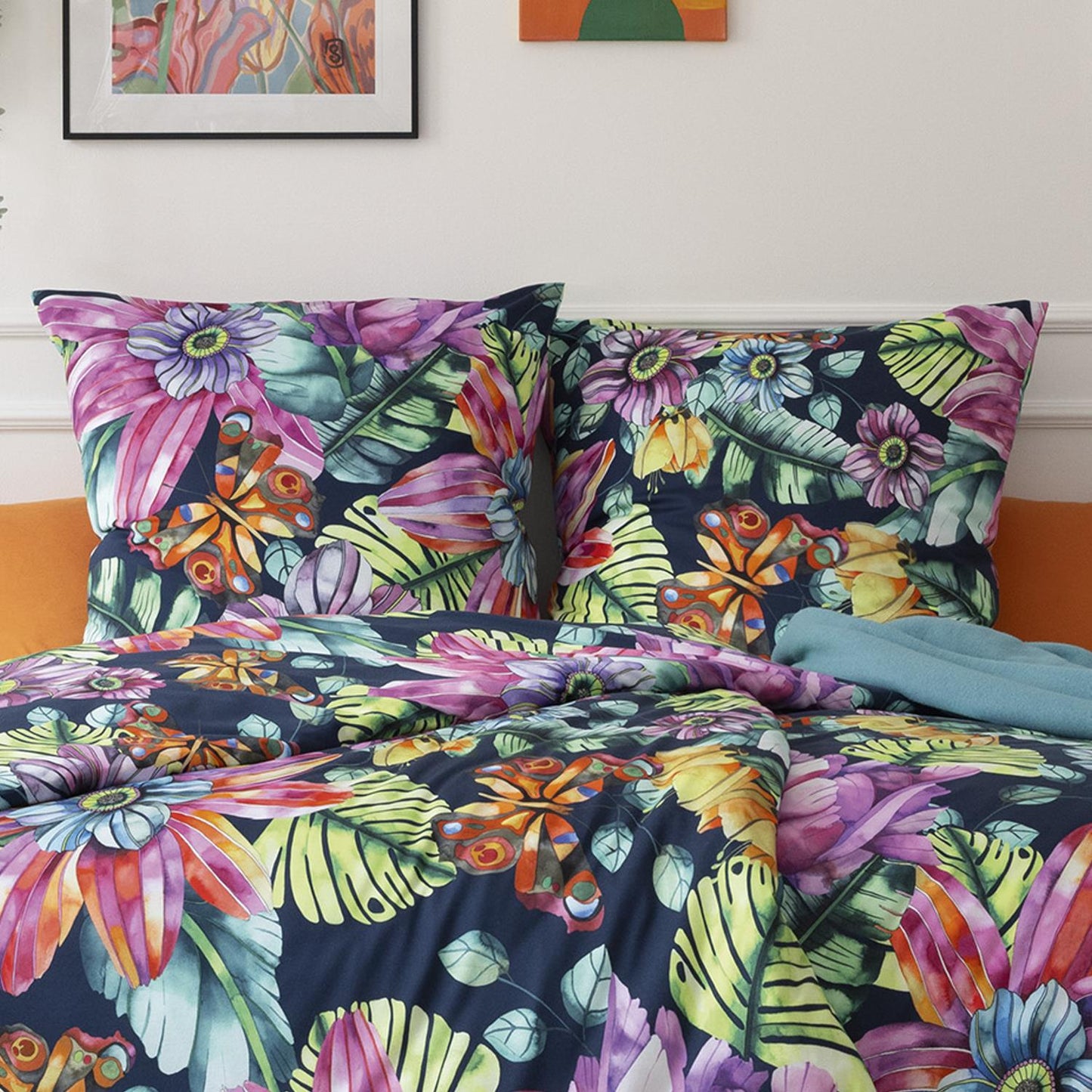 Freisteller der hautsympathischer Interlock Jersey Bettwäsche Amarina – elegantes Design für modernen Schlafkomfort.
