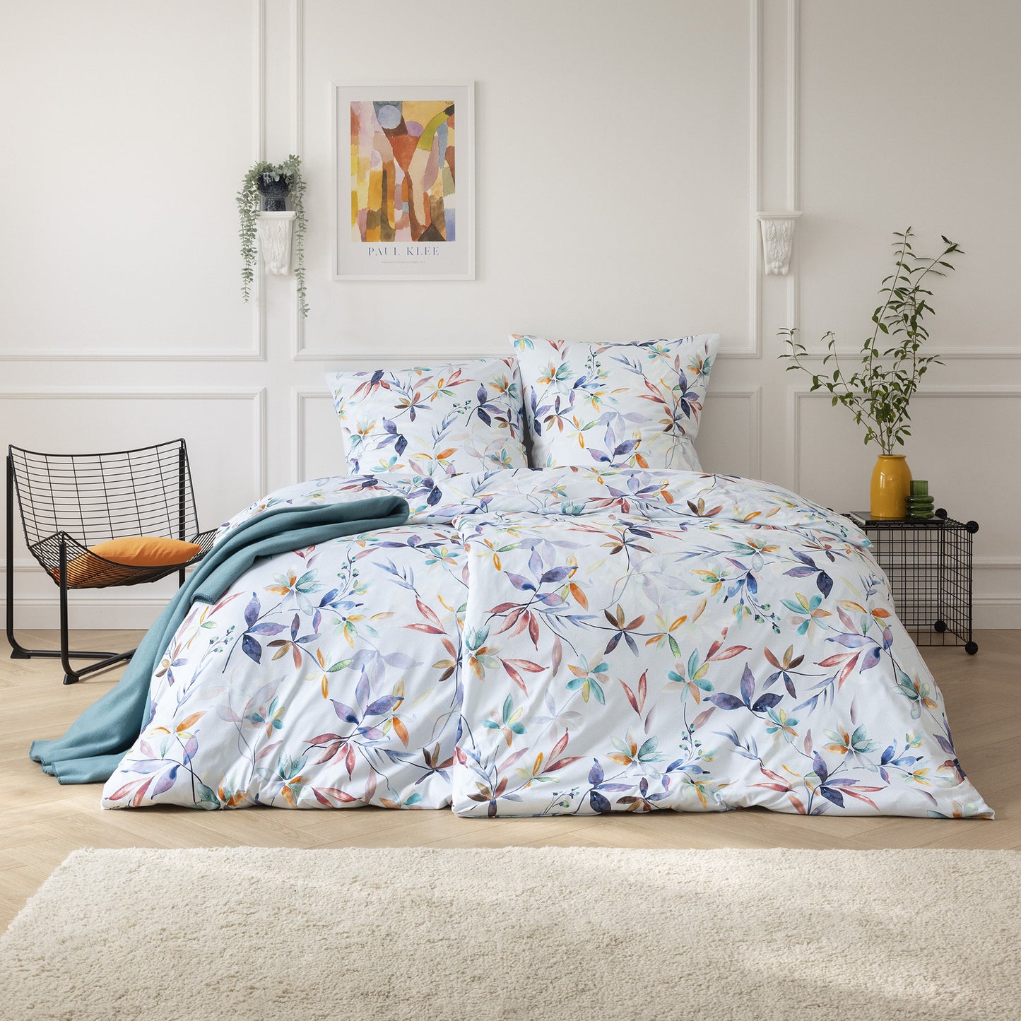 Estella Interlock Jersey Bettwäsche Delphine 6625-985 Blätter 135x200
