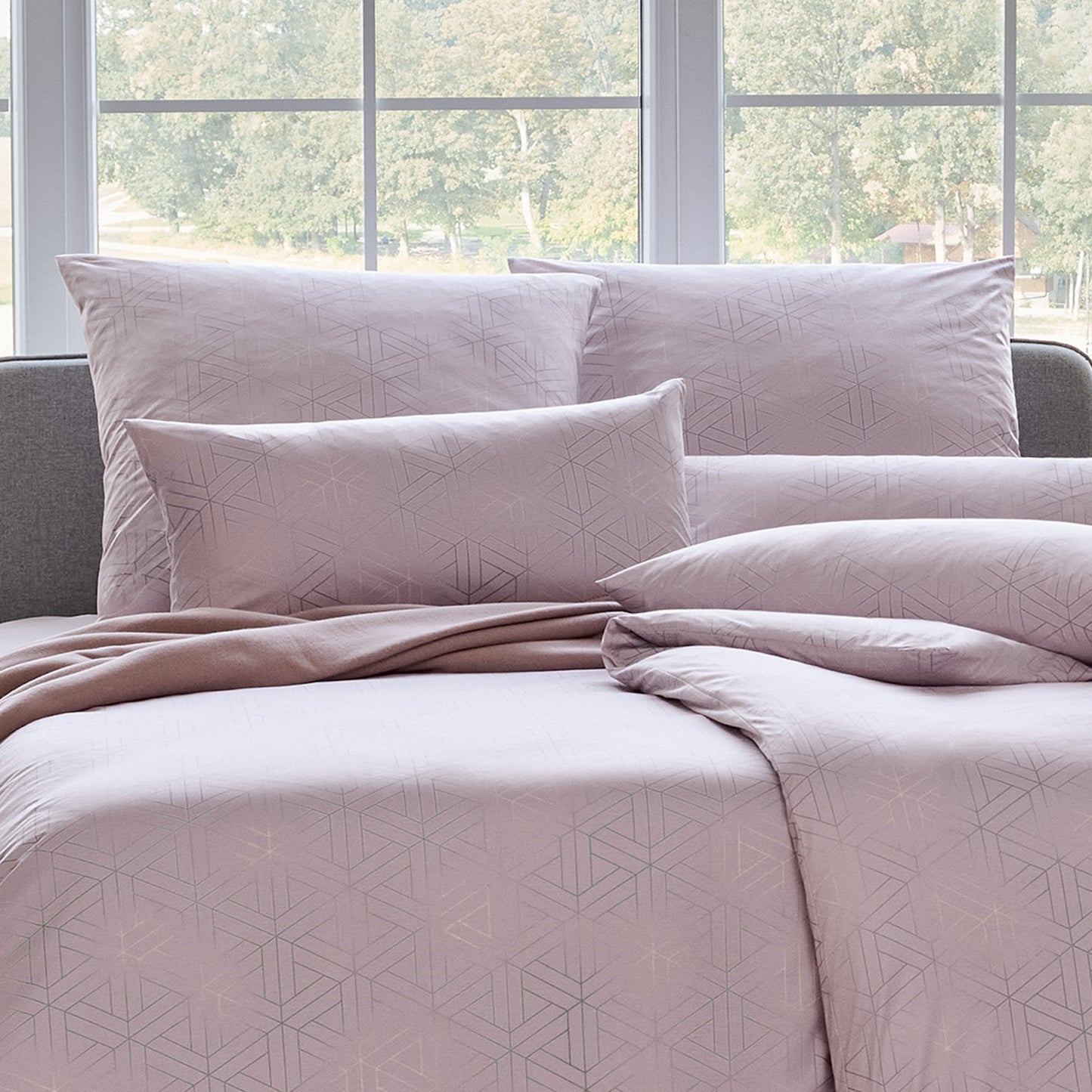 Estella Interlock Jersey Bettwäsche Pippa 6898-70 Rosenholz 135x200