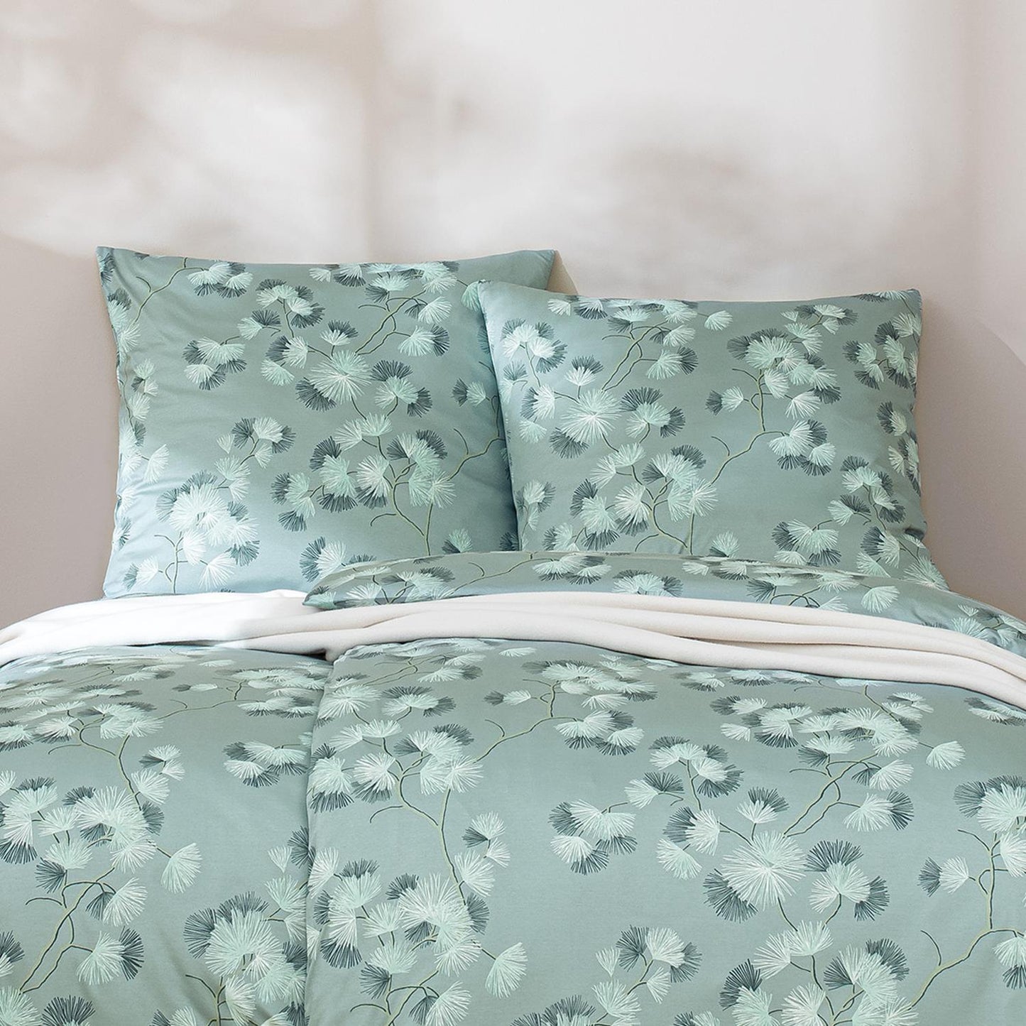 Freisteller der hautsympathischer Interlock Jersey Bettwäsche Rumi – elegantes Design für modernen Schlafkomfort.
