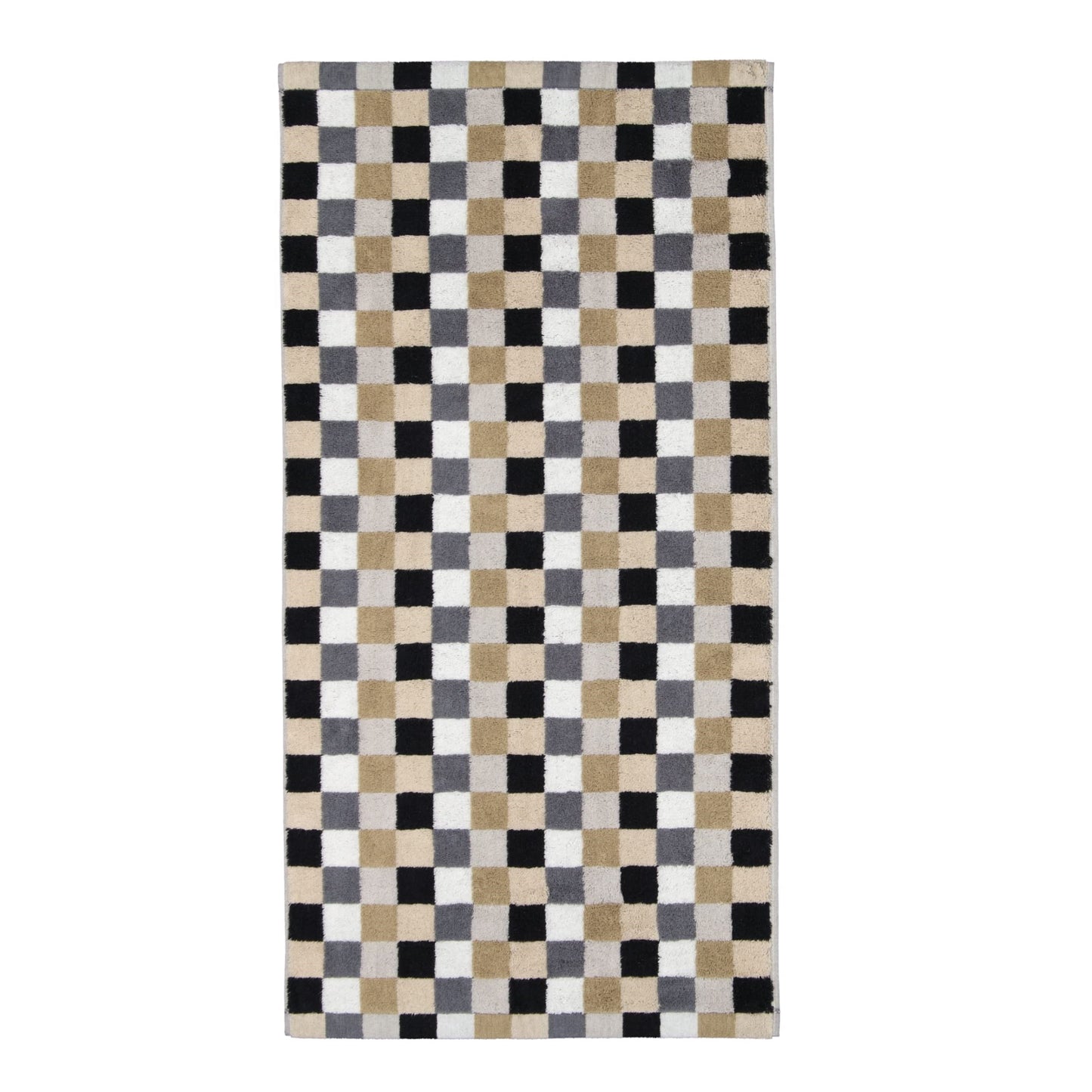 4 Stück Cawö Life Style Handtücher 7047-37 kariert kiesel 50x100