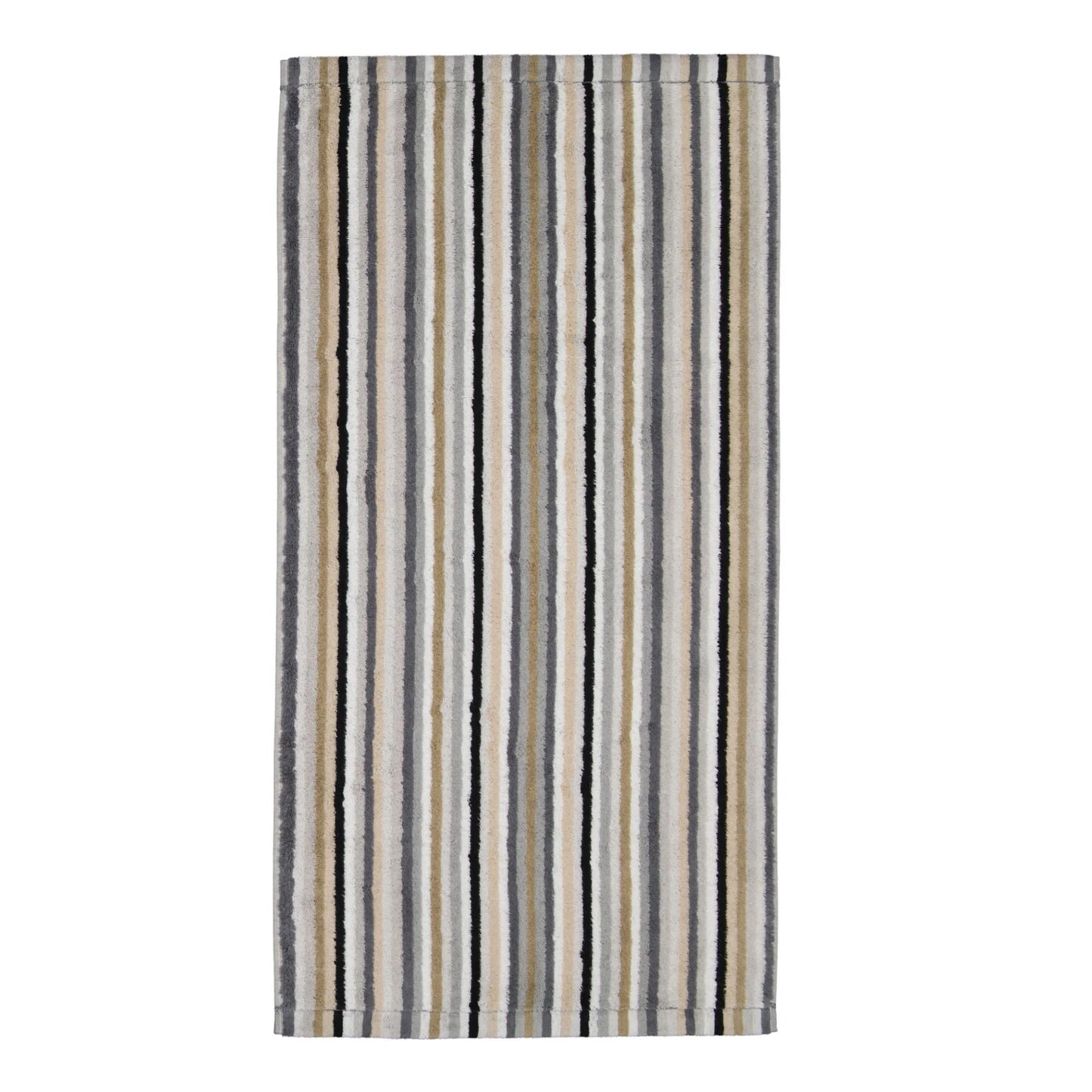 4 Stück Cawö Life Style Handtücher 7048-37 Streifen kiesel 50x100