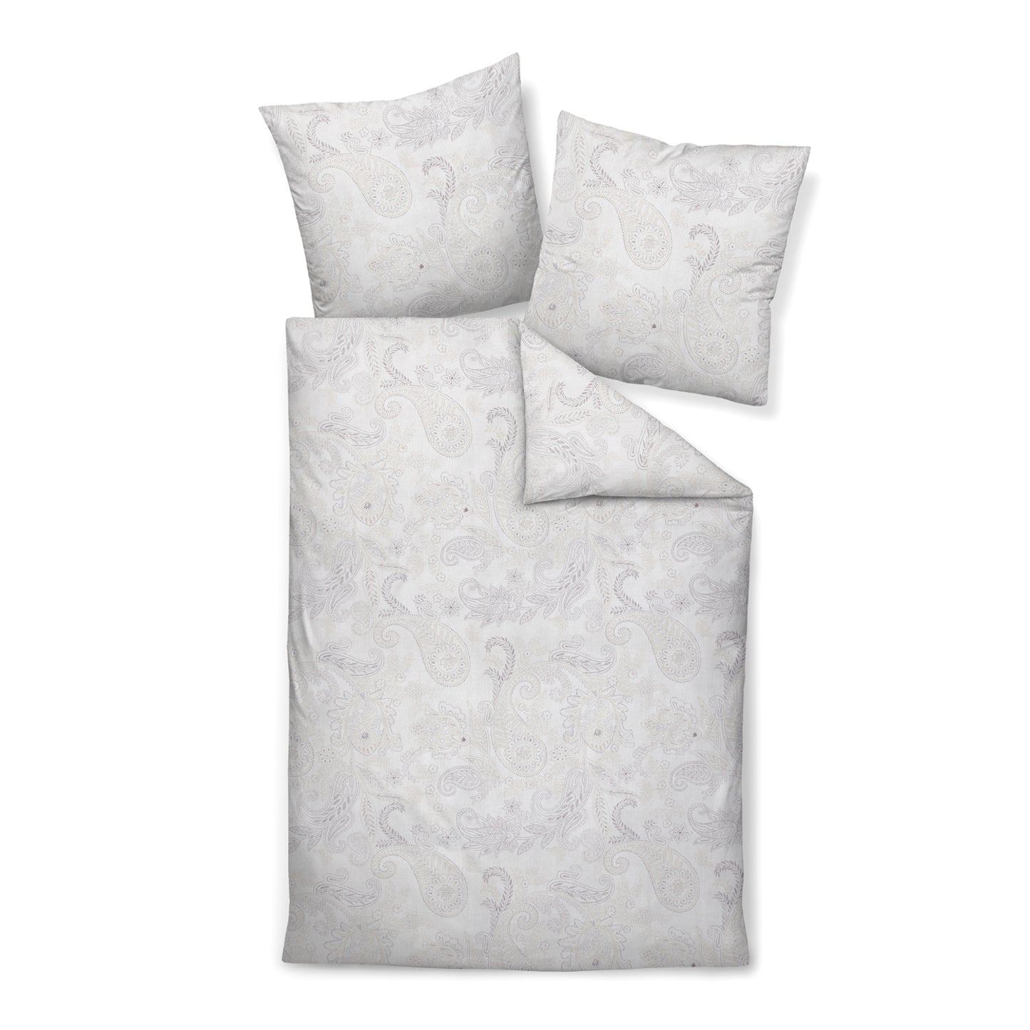 Janine Soft Cotton Bettwäsche Cortina 71001-7 Natur Paisley 135x200