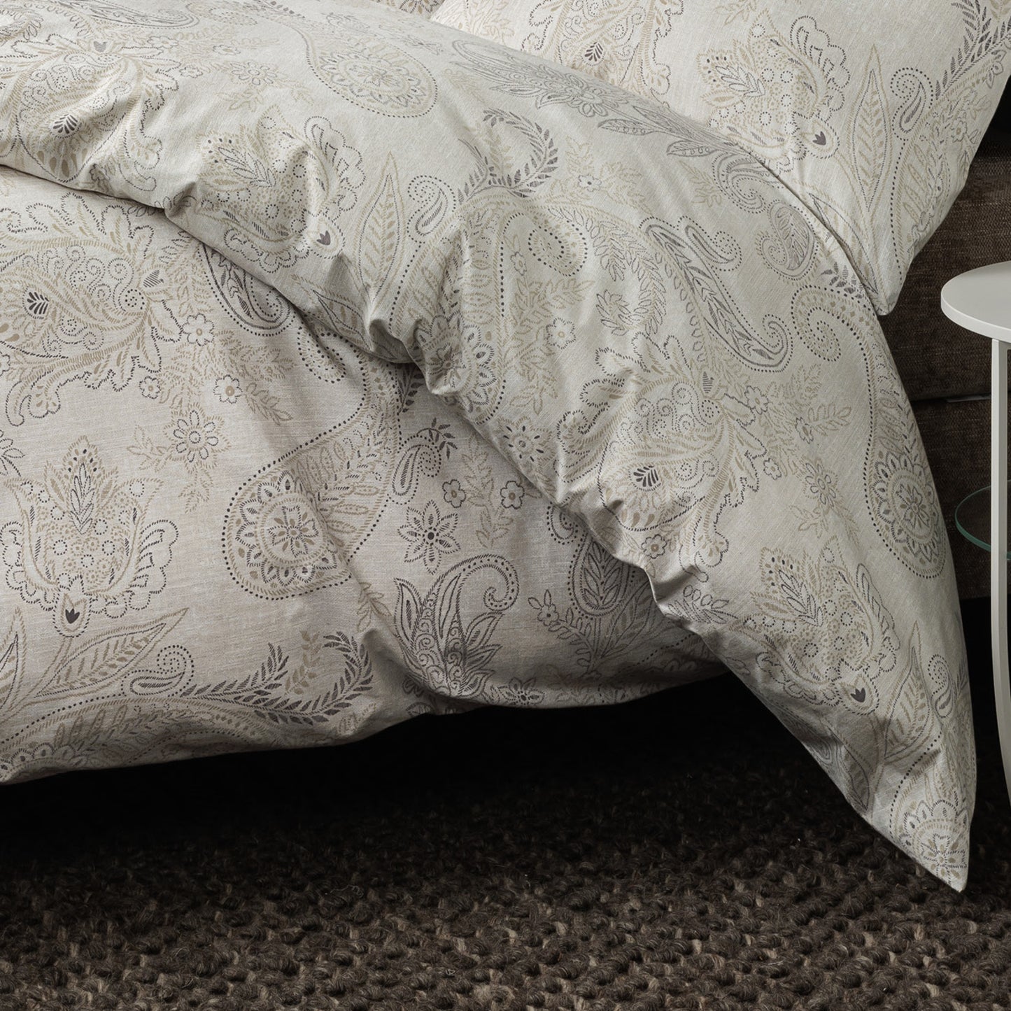 Janine Soft Cotton Bettwäsche Cortina 71001-7 Natur Paisley 135x200