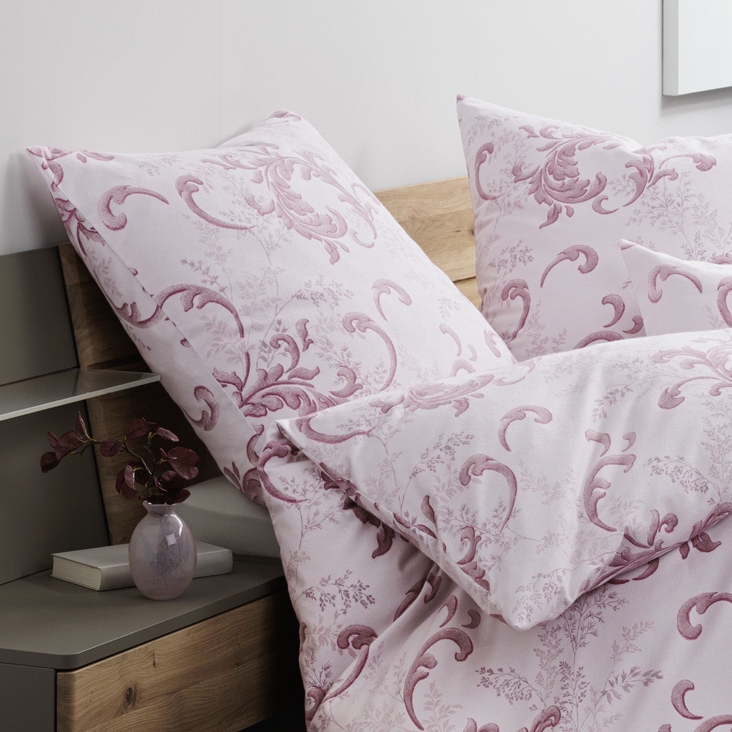Janine Flanell Bettwäsche Chinchilla S 78068-01 Ornamente 135x200