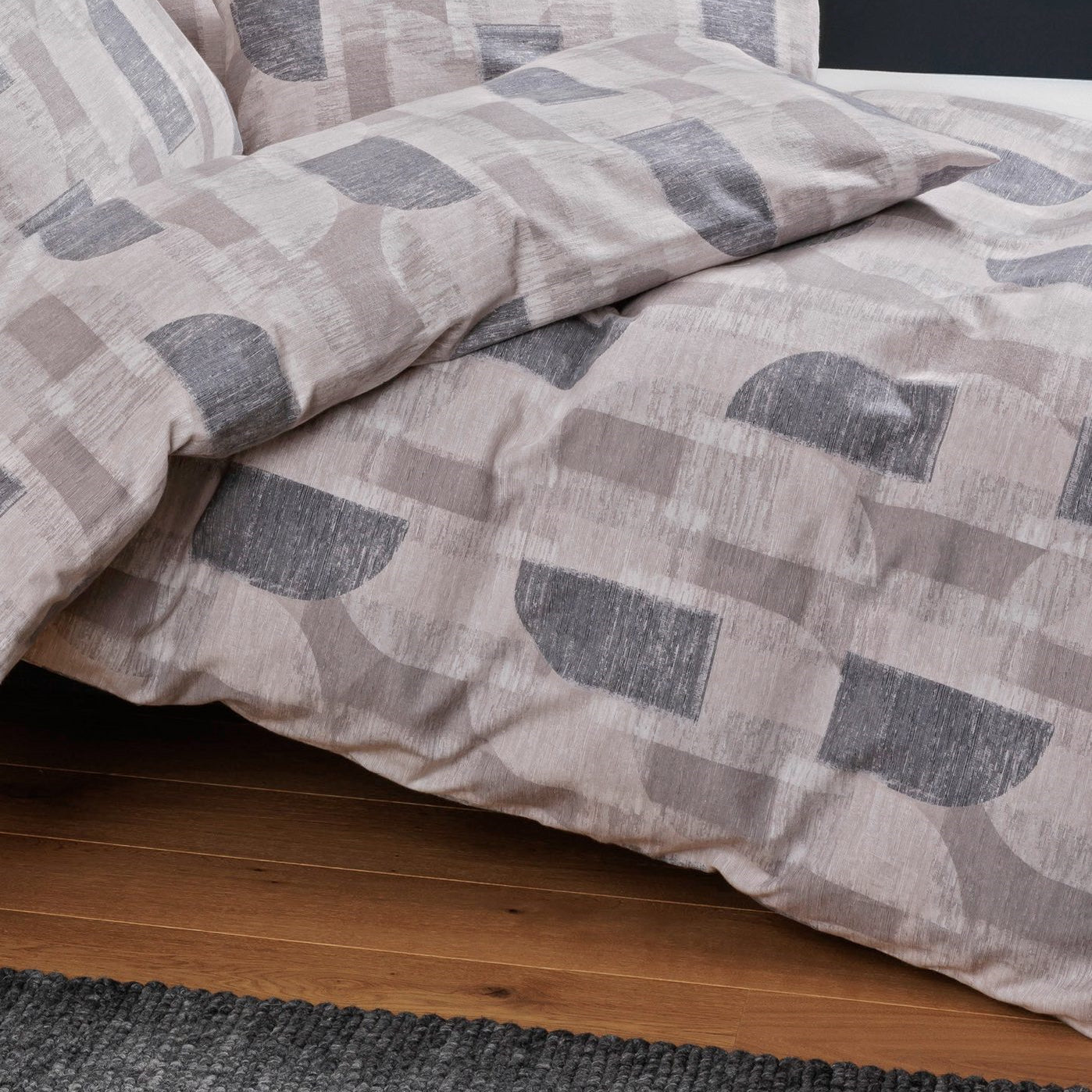 Janine Flanell Bettwäsche Chinchilla S 78070-08 Anthrazit 135x200